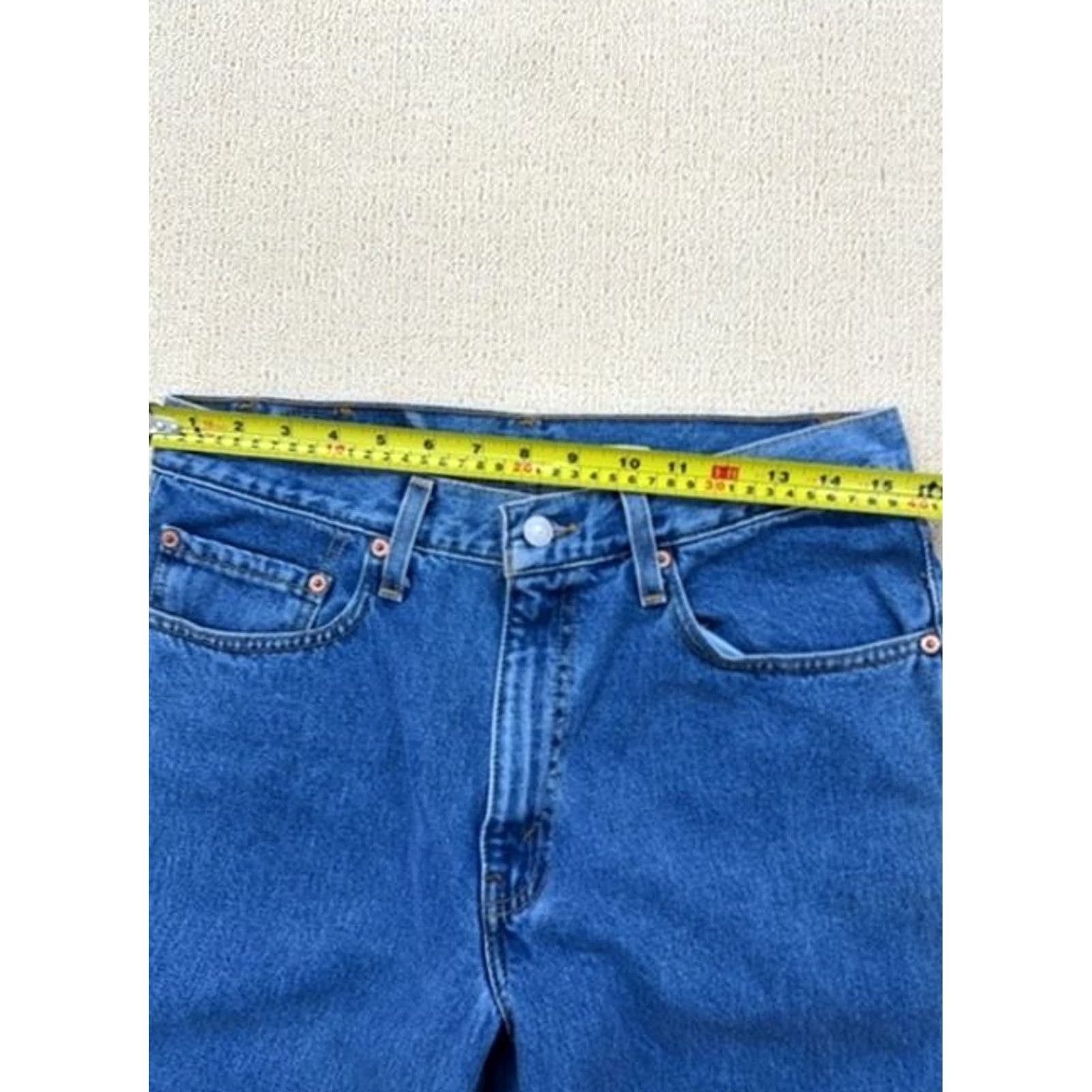 Levi's Levi's 550 Relaxed Fit Jeans Men Dark Wash 33x30 Size US 33 - 4 Thumbnail