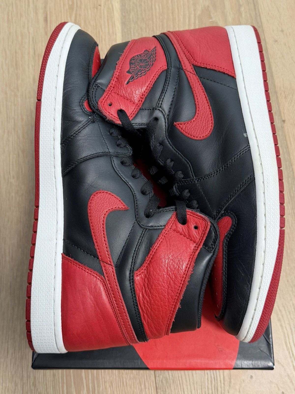 Nike Jordan 1 Retro High “Bred Banned” (2016) Size US 12.5 / EU 45-46 - 6 Thumbnail