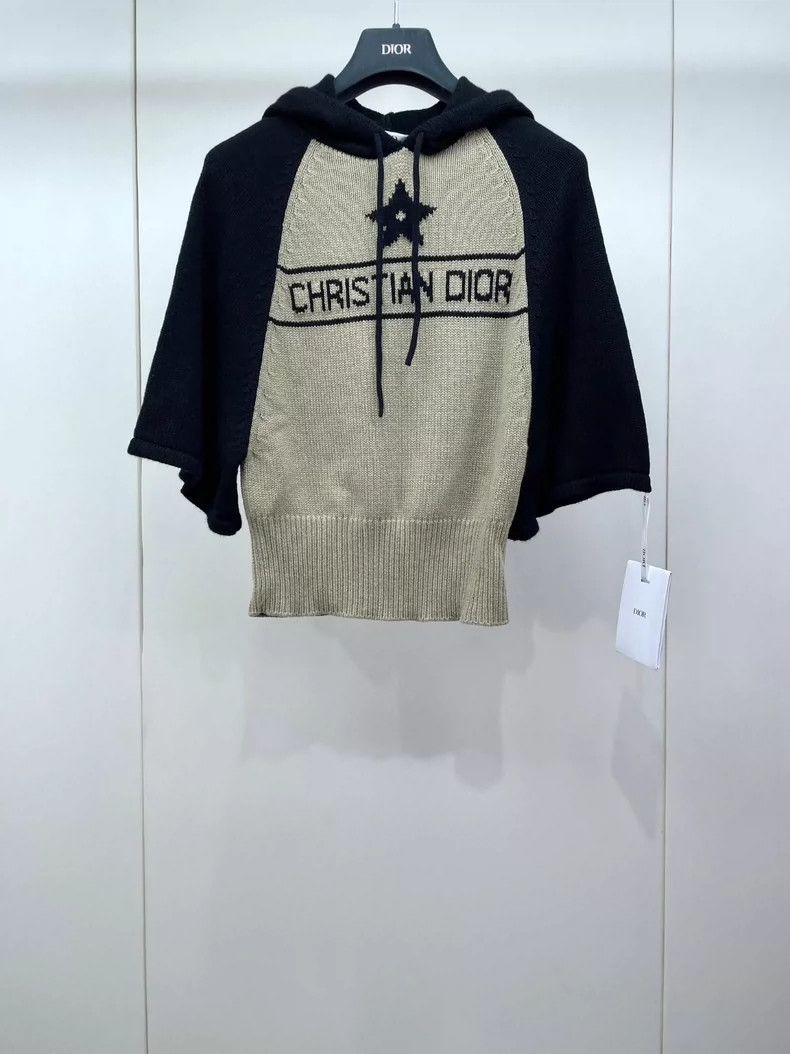 Dior Dior 22 Lucky Star Contrast Color Knitted Hoodie 2504-Nexta Size XXS / US 00 / IT 34 - 1 Thumbnail