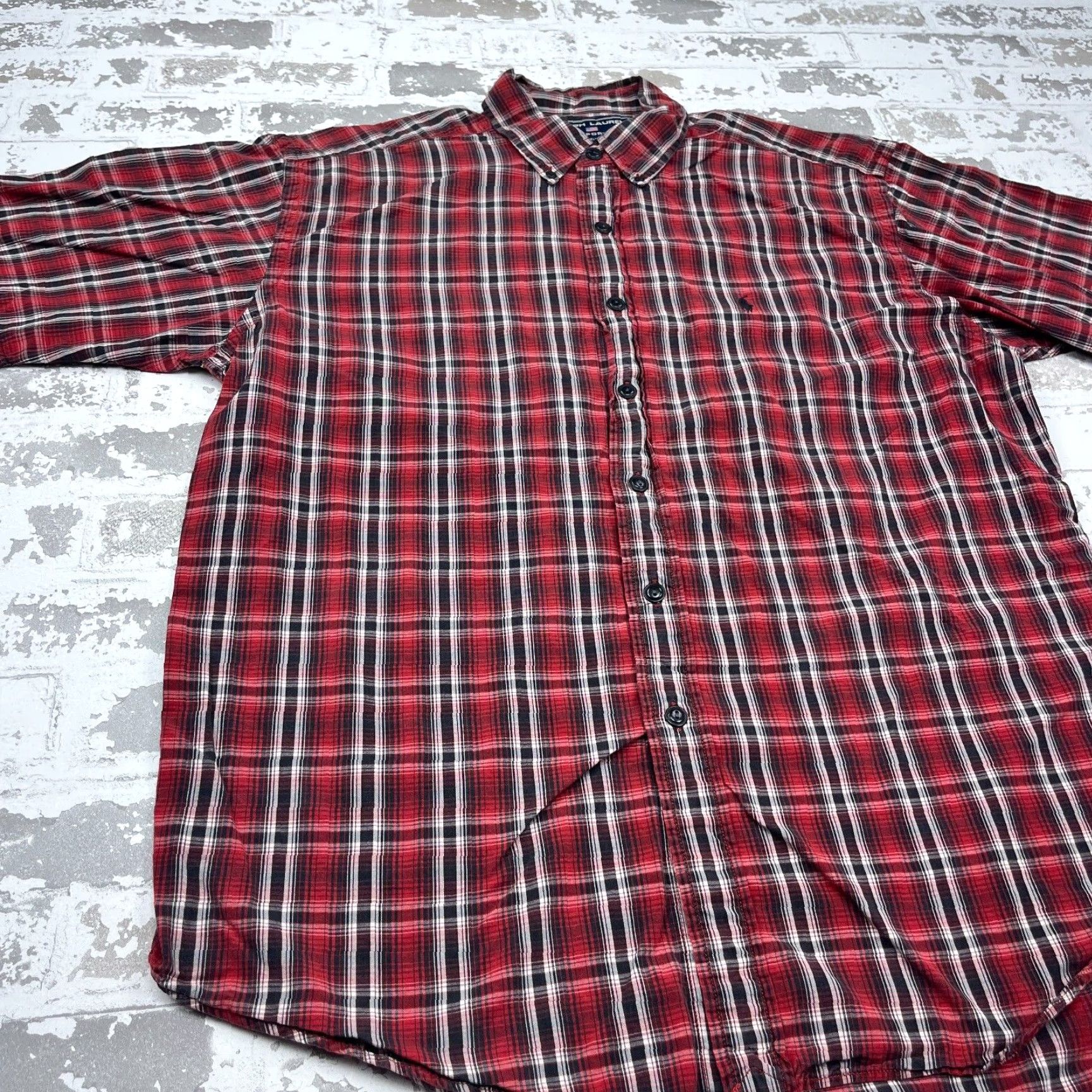 Vintage VINTAGE Polo Sport Men Large Cotton Plaid Button-Up Shirt Casual Spring Summer Fall Winter Mens Size US L / EU 52-54 / 3 - 4 Thumbnail