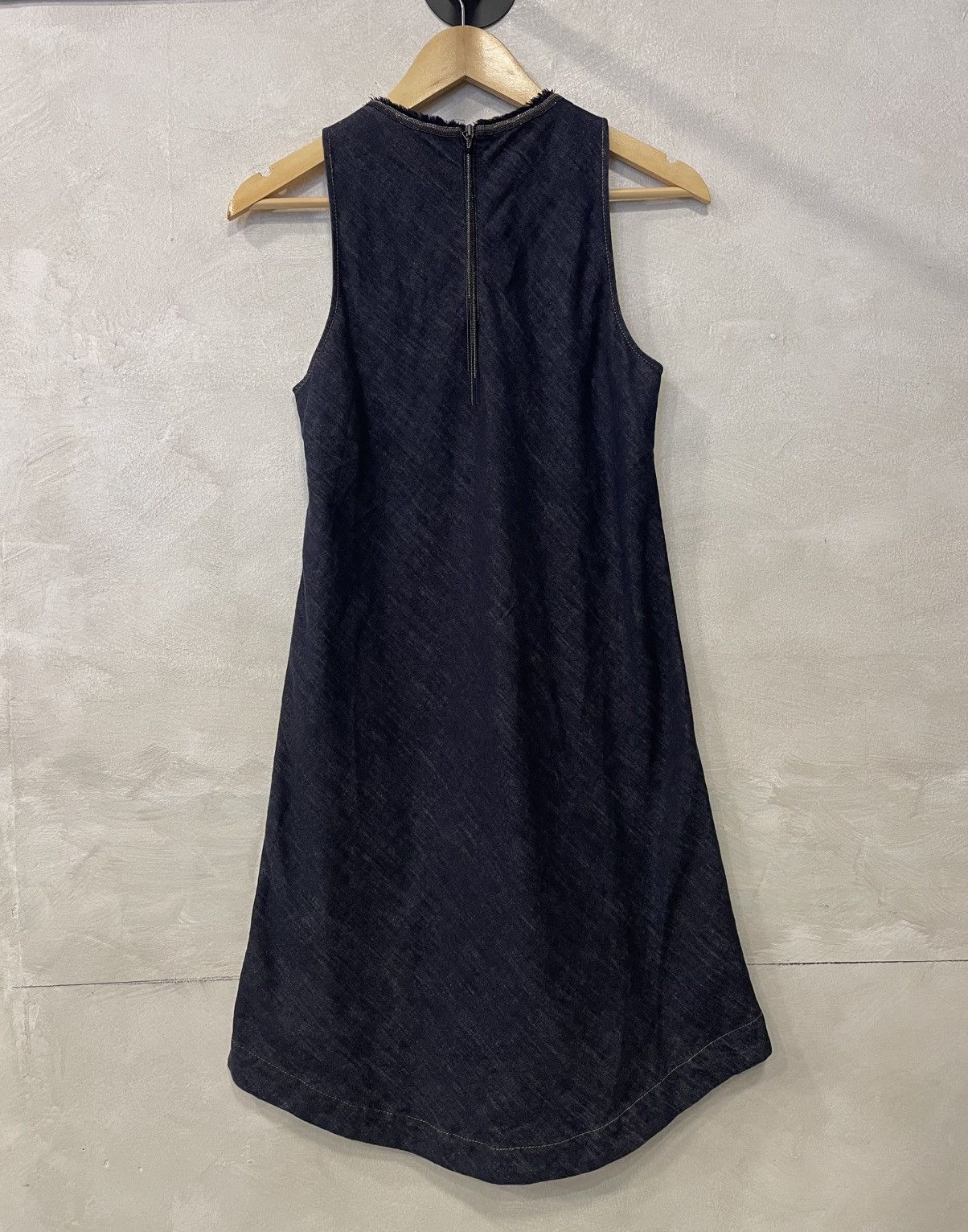 Brunello Cucinelli Brunello cucinelli denim dress with monil chain Size M / US 6-8 / IT 42-44 - 6 Thumbnail