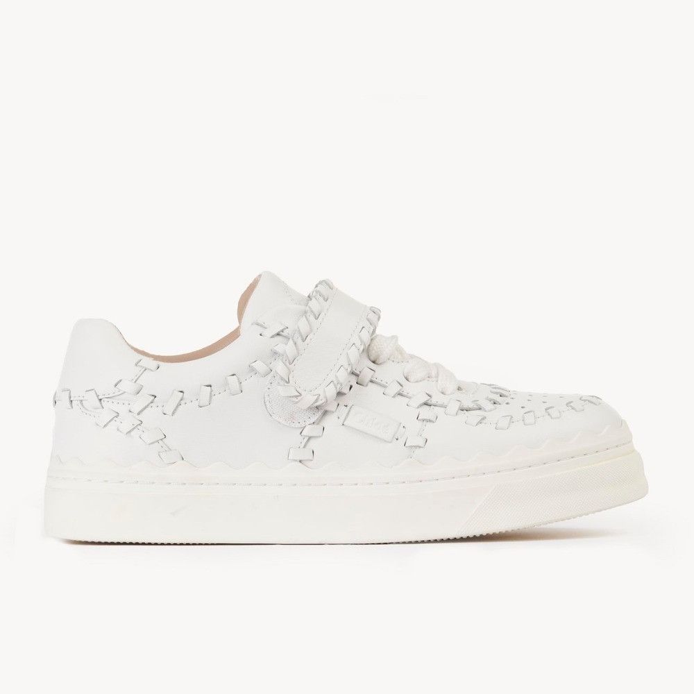 image of Chloe O1Loc1C0424 Laurent Sneakers In White, Women's (Size 8)