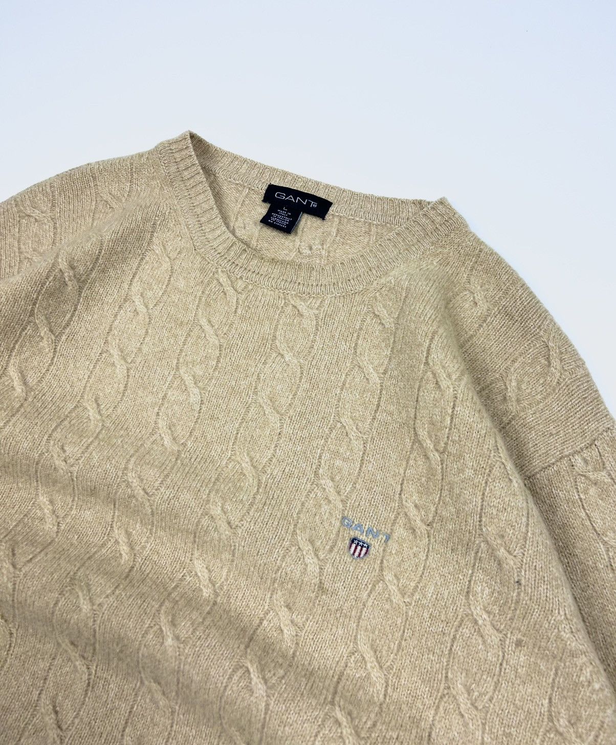 Gant × Vintage Vintage Gant Knited Wool Sweater Size US L / EU 52-54 / 3 - 6 Thumbnail