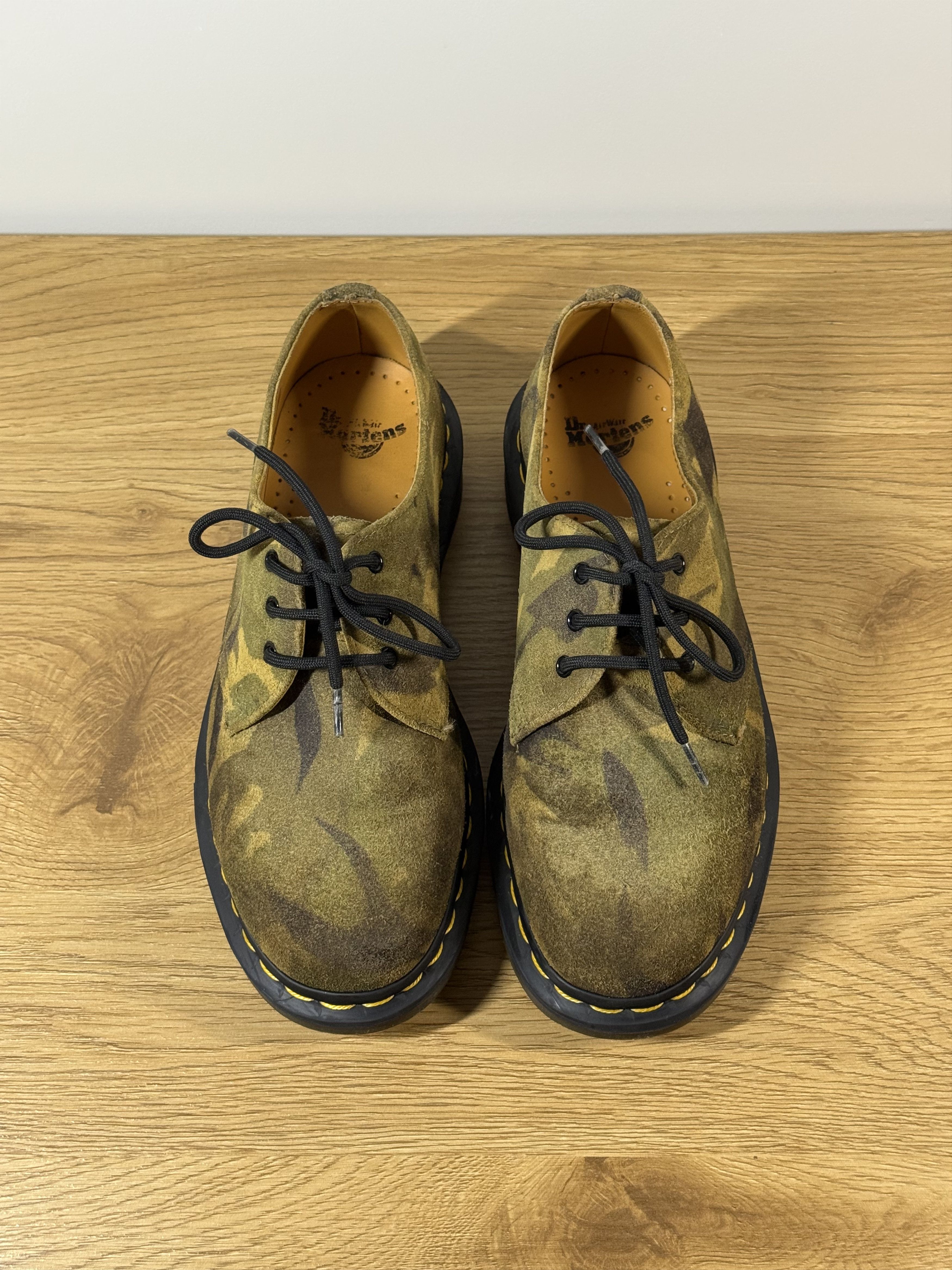 Dr. Martens Women's Rare Dr. Martens Suede Camo Oxford Derby Shoes US7 Size US 7 / IT 37 - 3 Thumbnail