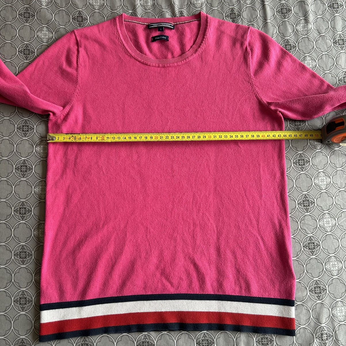 Tommy Hilfiger Tommy Hilfigher Sweatshirt Pima Cotton Pink Size S / US 4 / IT 40 - 9 Thumbnail