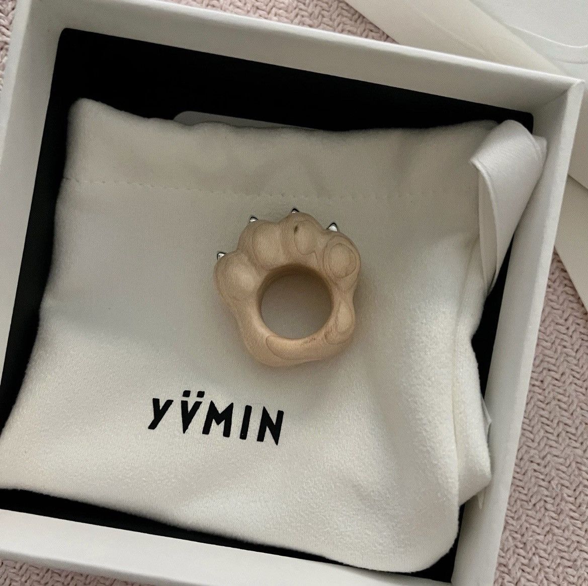 Other YVMIN Wooden Bear Paw Ring size HK13 / US6 Size ONE SIZE - 2 Thumbnail