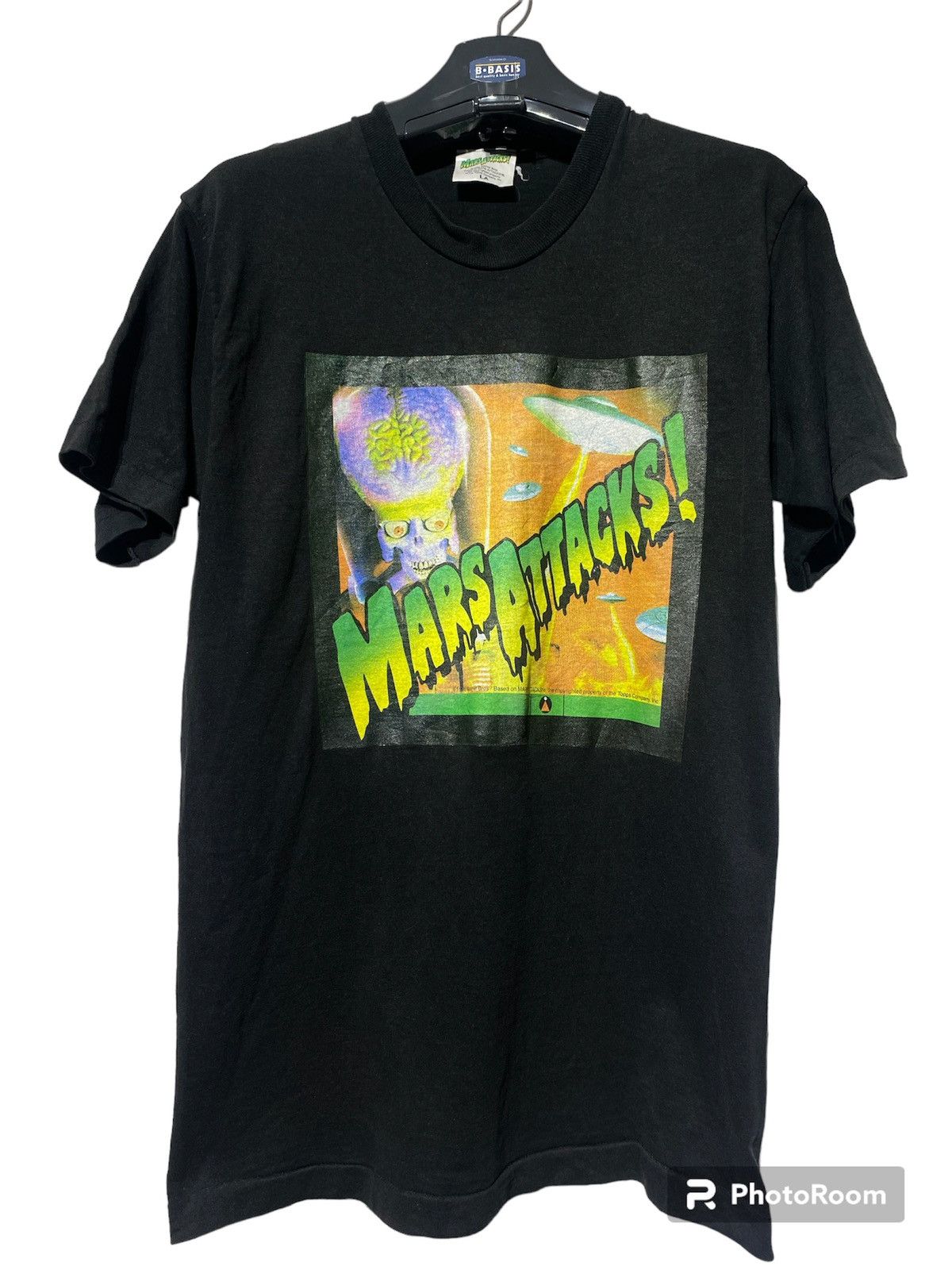 Vintage Vintage 1996 MARS ATTACKS science fiction film t shirt Size US L / EU 52-54 / 3 - 1 Thumbnail