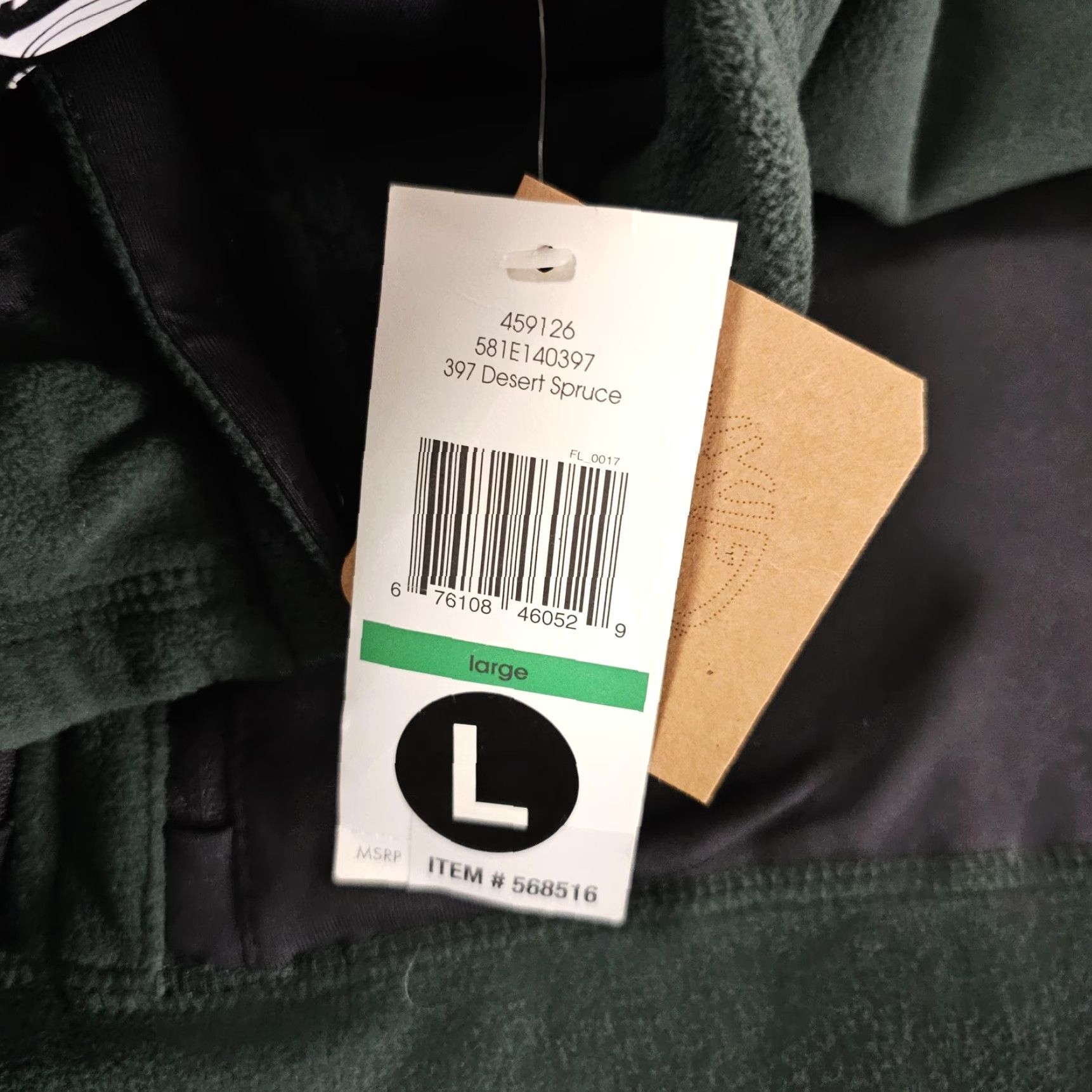 Timberland TIMBERLAND Sweater Mens Large Green Desert Spruce Fleece 1/4 Zip Pullover Size US L / EU 52-54 / 3 - 3 Thumbnail
