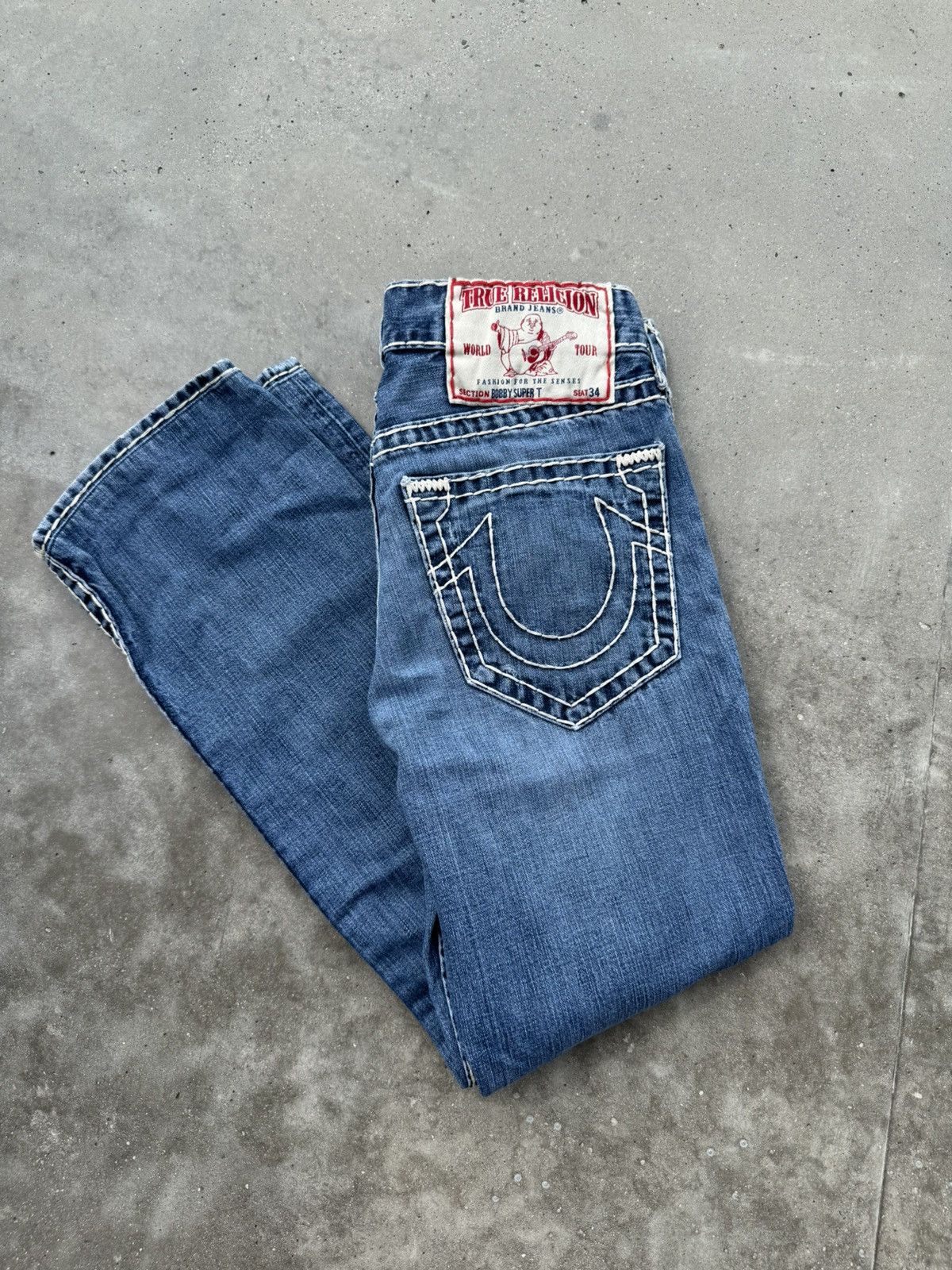 True Religion True Religion Made in USA Denim pocket Jeans streetwear hype Size US 31 - 2 Thumbnail