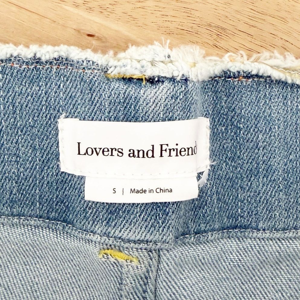 Other Lovers + Friends Wide Leg Raw Hem Jeans Sz S Size 30" / US 8 / IT 44 - 2 Thumbnail