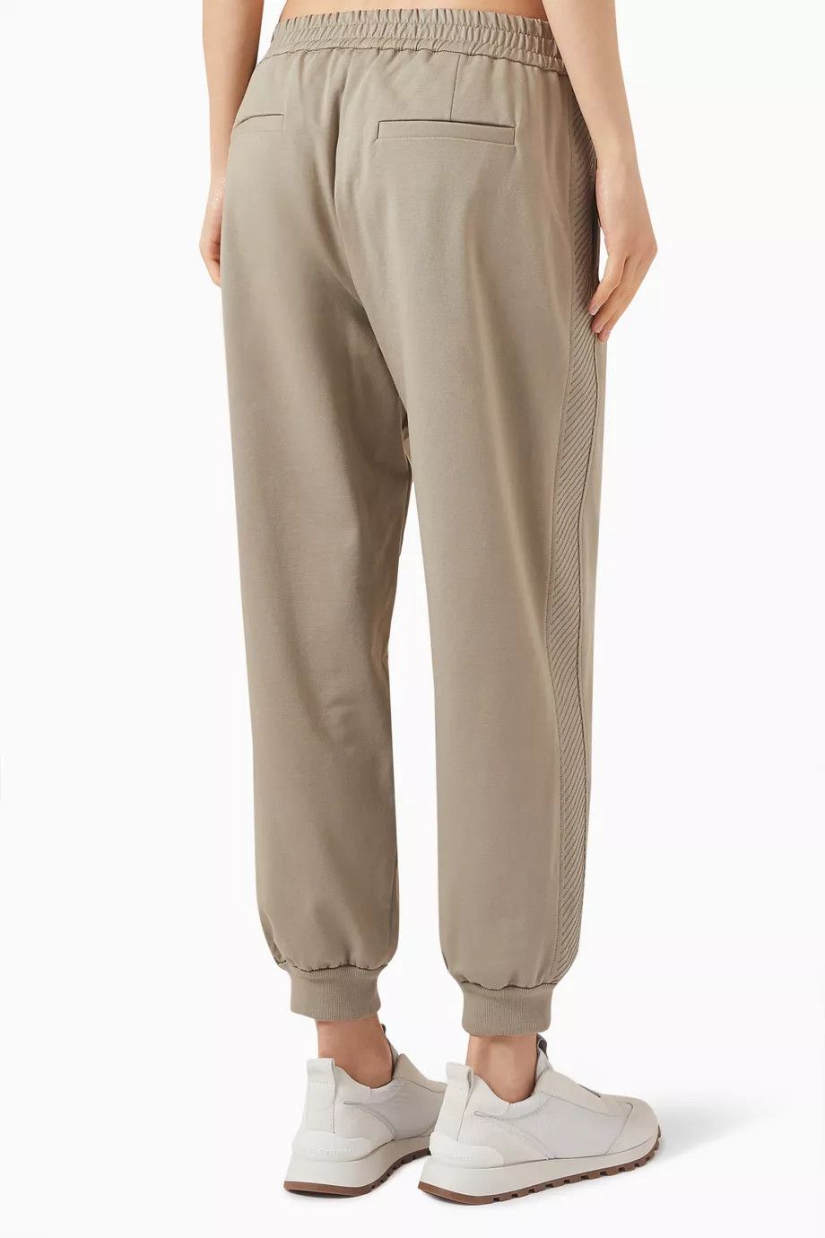 Brunello Cucinelli o1y0725 Jogger in Khaki Size 26" / US 2 / IT 38 - 3 Thumbnail