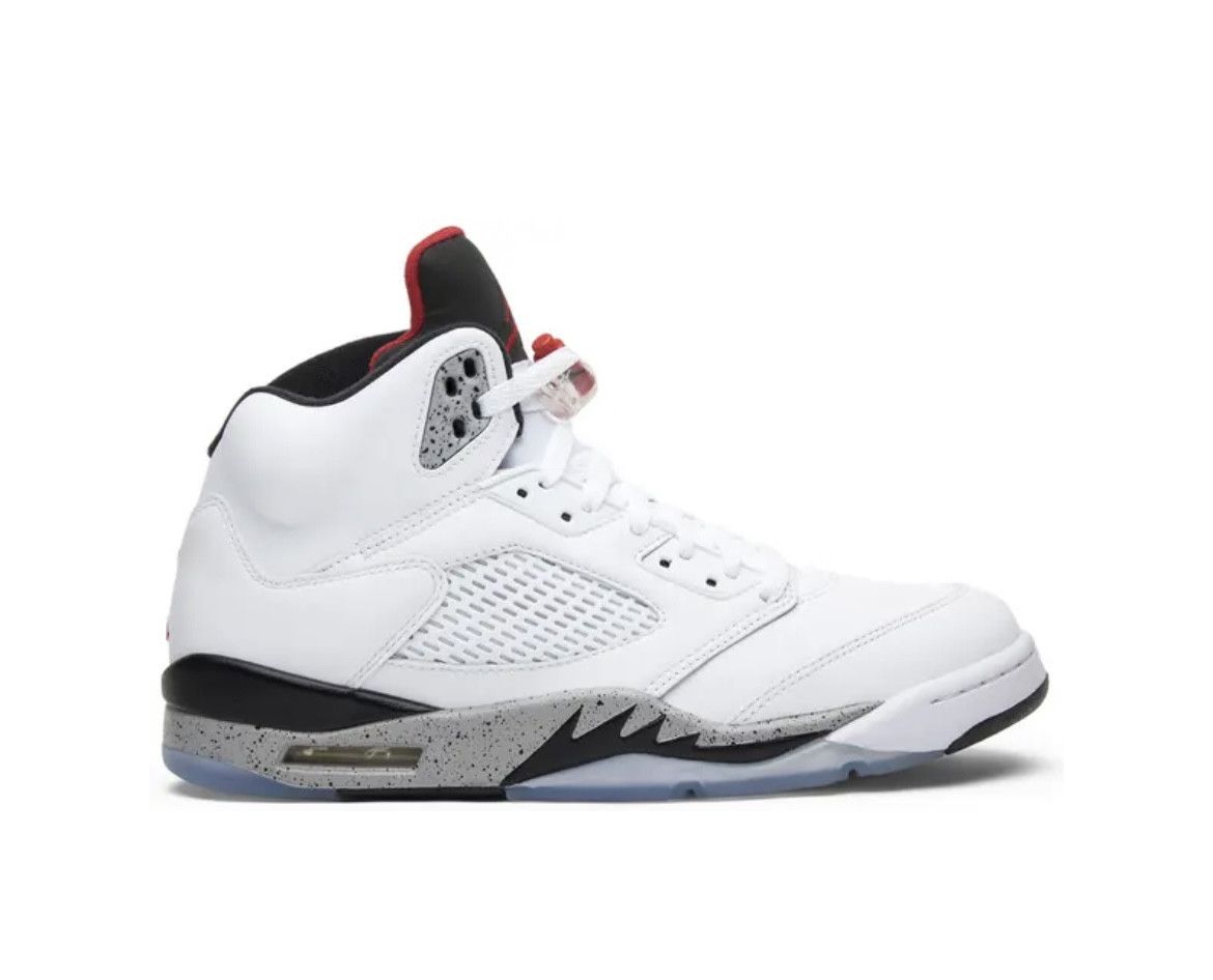 Jordan Brand Air Jordan 5 Retro White Cement 2017 Size 6Y Size US 6 / EU 39 - 1 Thumbnail