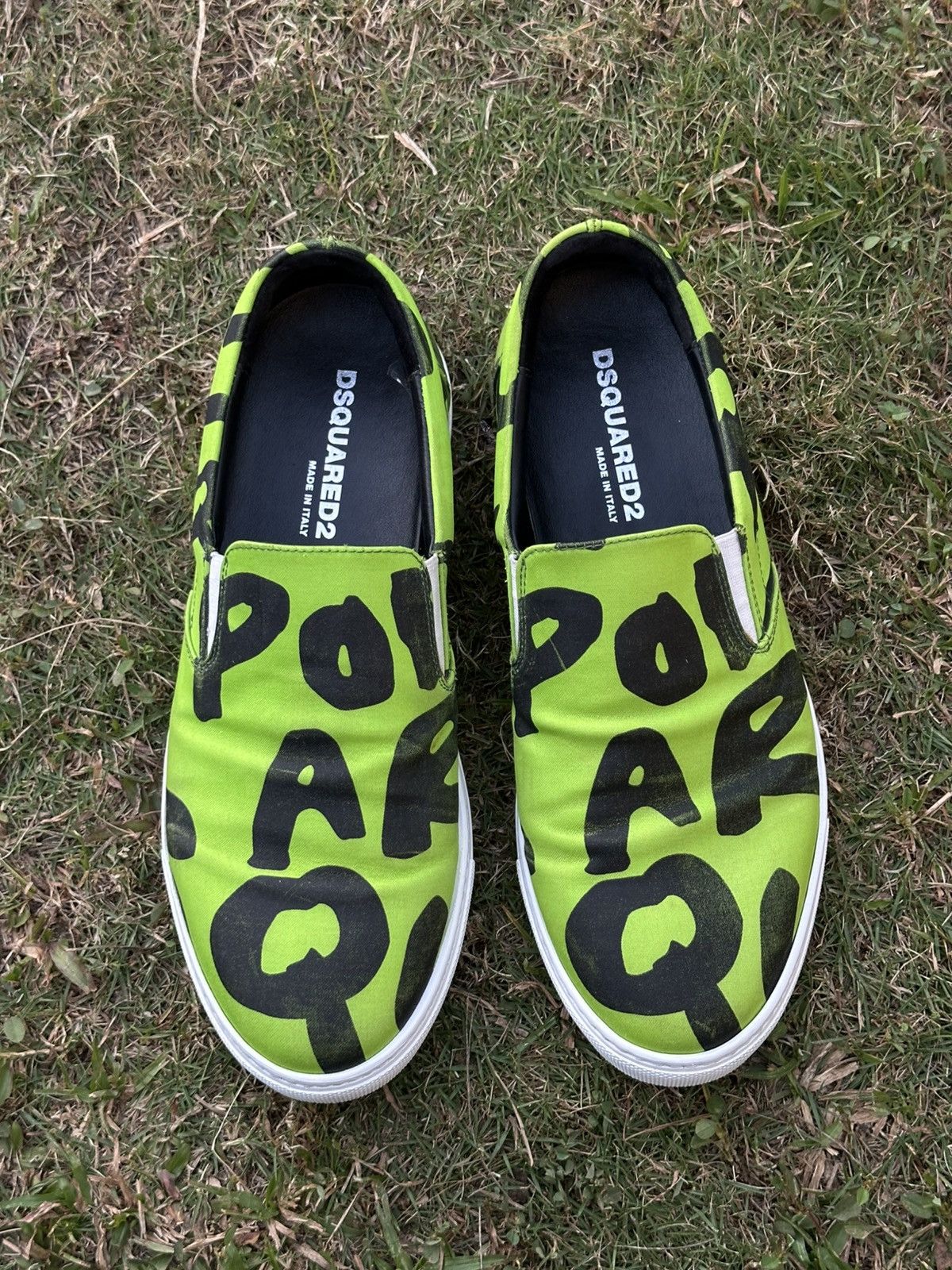 Dsquared2 Dsquared2 Made in Italy Green Neon Slip-on Size US 8 / EU 41 - 5 Thumbnail