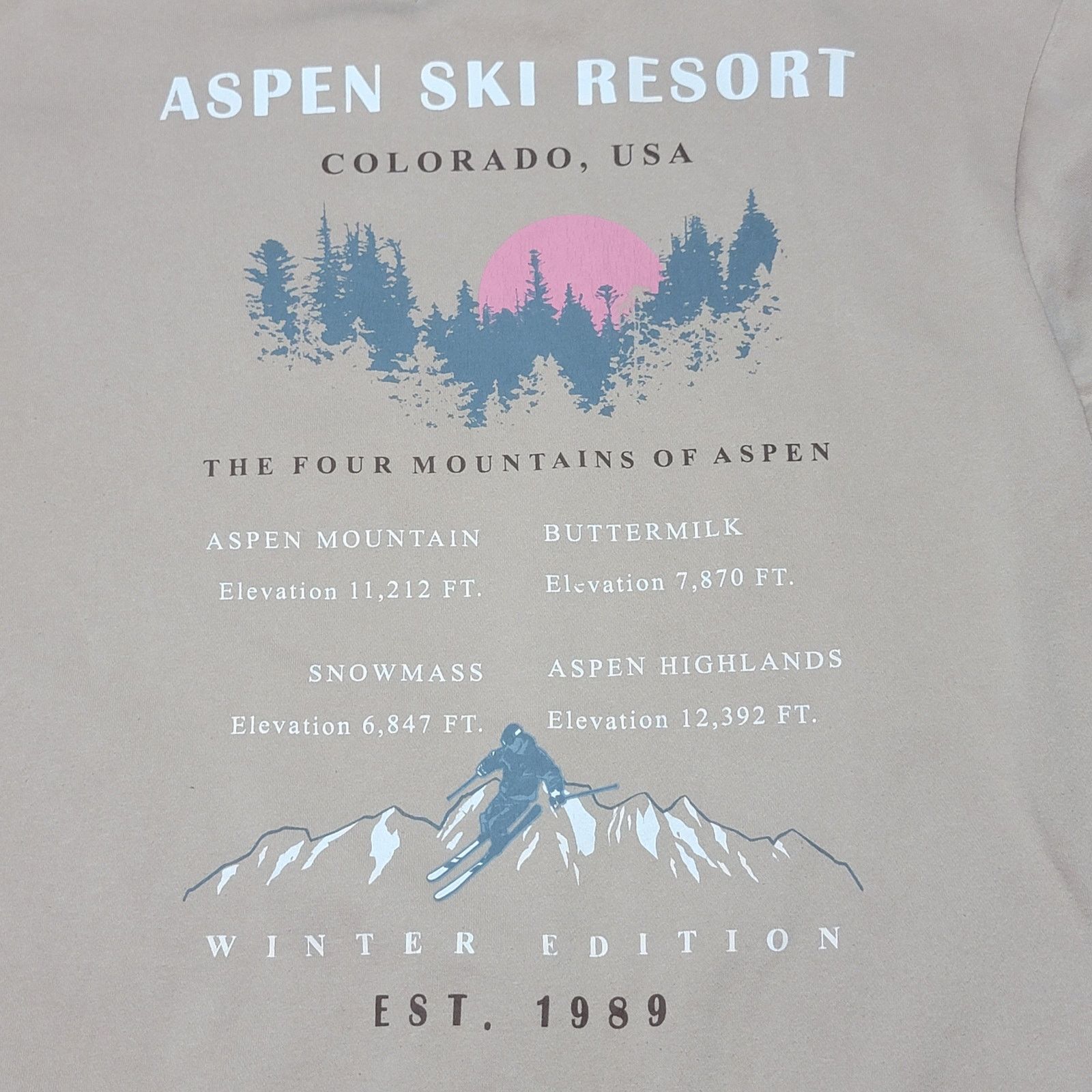 Other Social Scene LS Sweatshirt "Aspen Ski Resort" - Size Medium Size M / US 6-8 / IT 42-44 - 5 Thumbnail