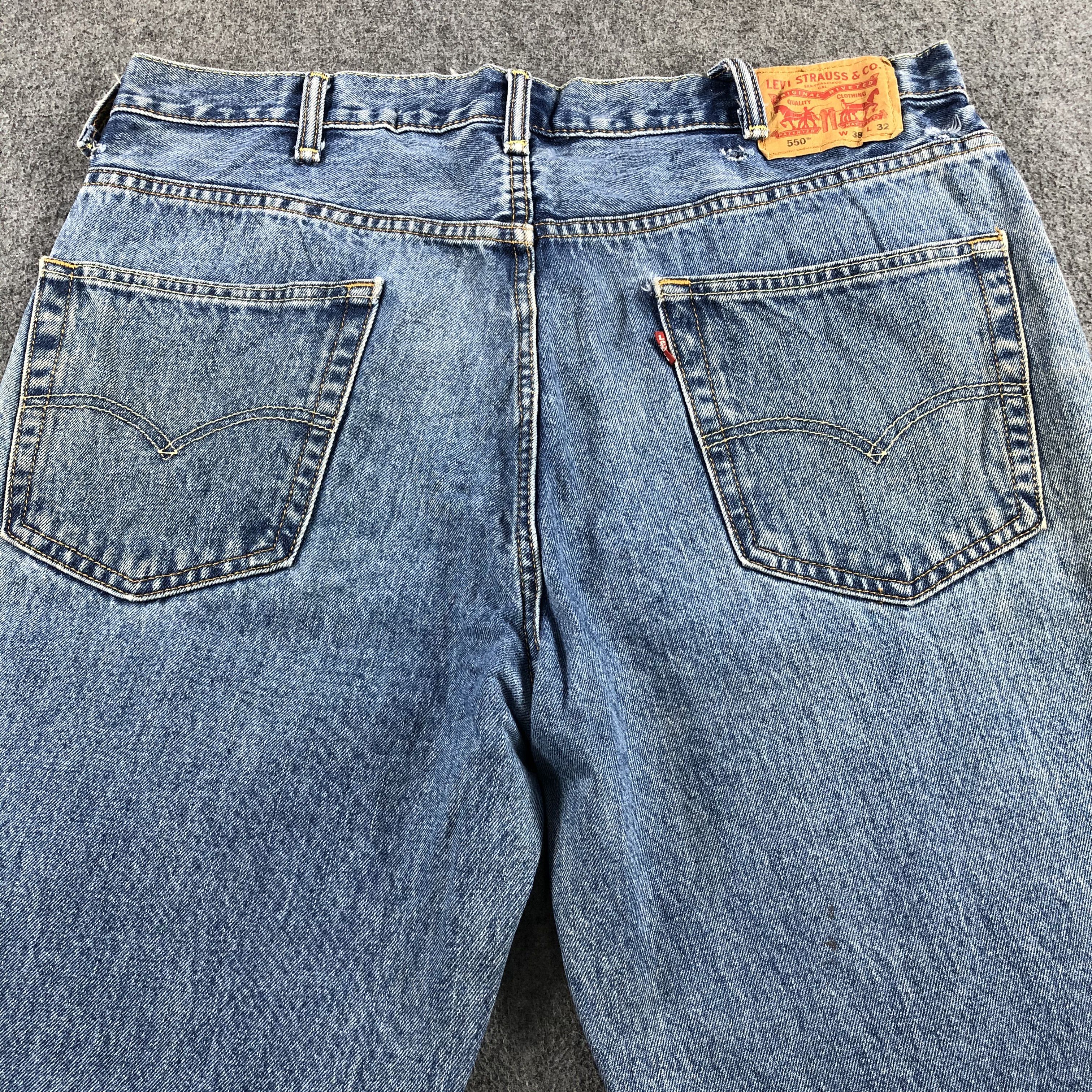 Levi's Vintage Blue Wash Levis 550 Jeans-J2235 Size US 38 / EU 54 - 4 Thumbnail