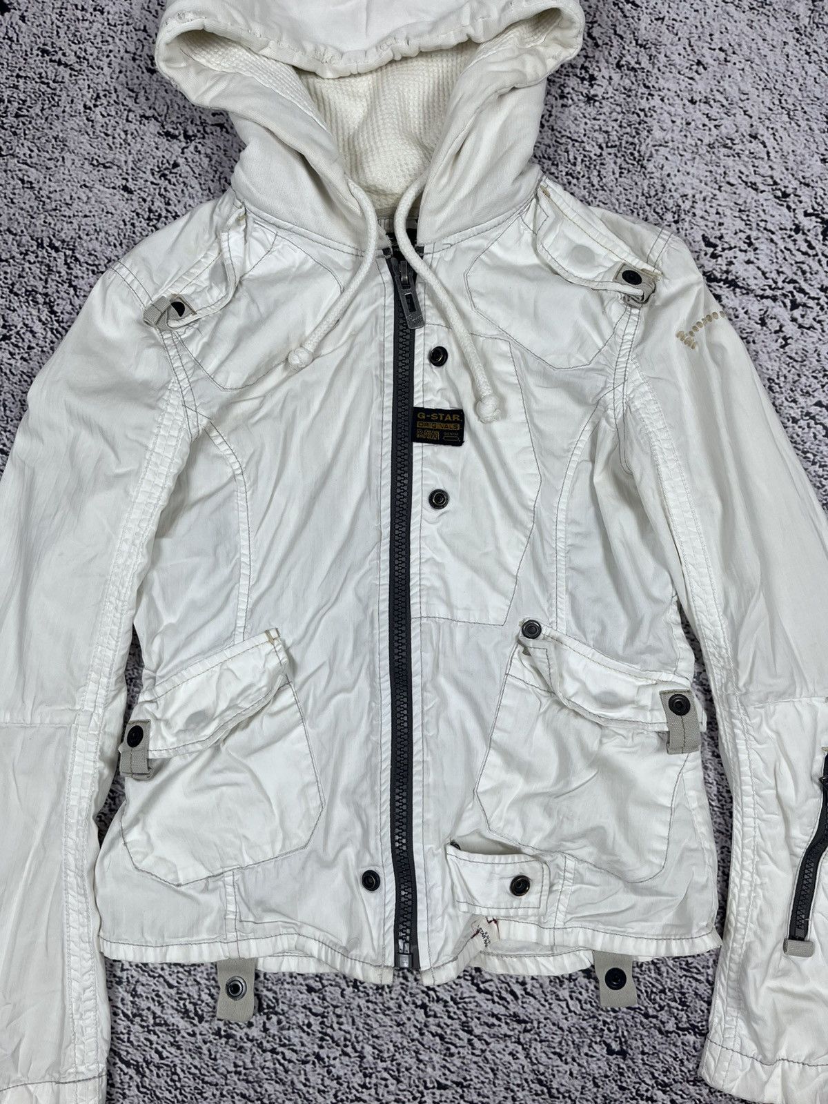 G-Star Vintage 90s G Star Raw Biker Motorcycle Jacket Overshirt Size S / US 4 / IT 40 - 4 Thumbnail