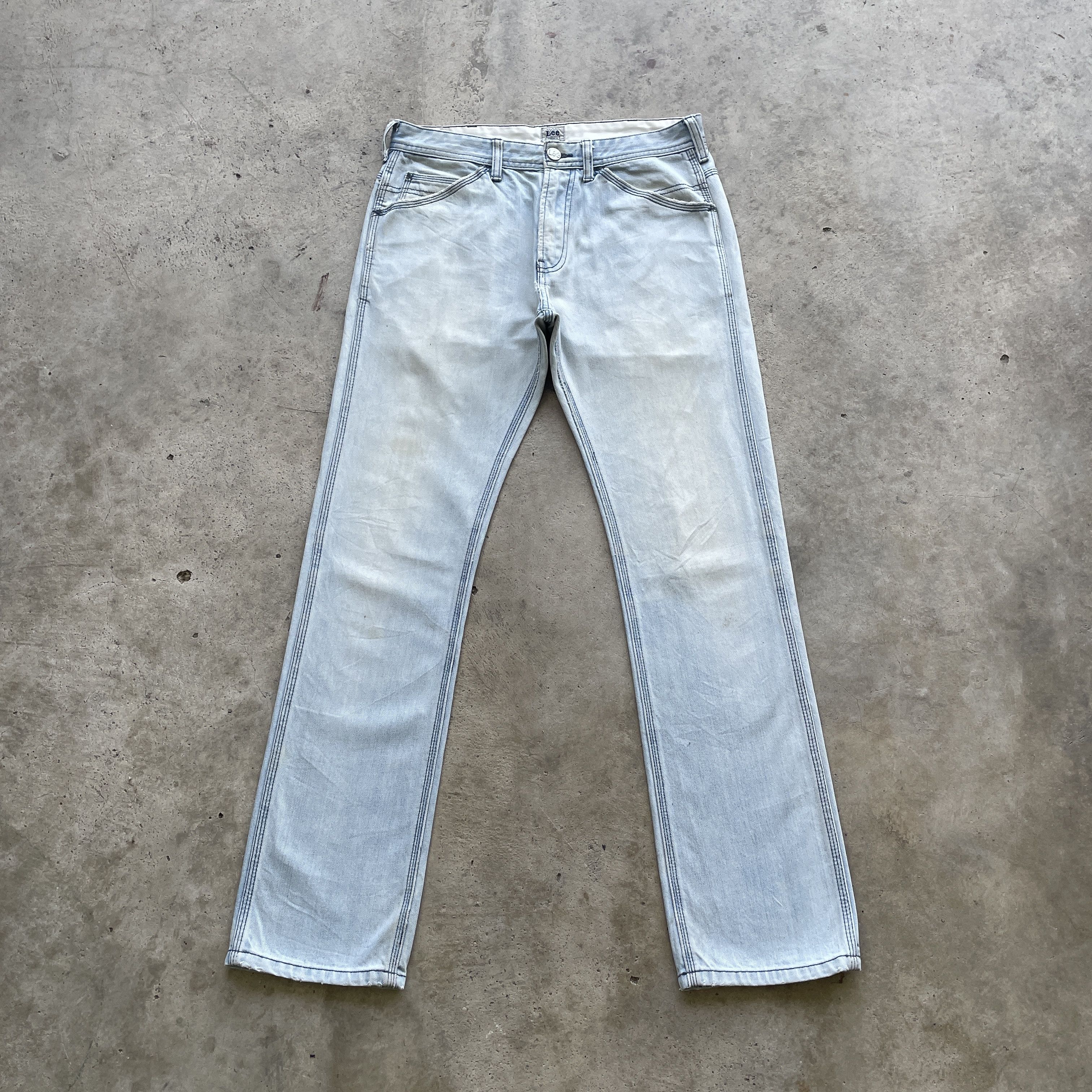 Japanese Brand × Jean W31 VINTAGE JAPAN LEE WASH DENIM FADED JEANS PANTS WORKWEAR Size US 31 - 2 Thumbnail