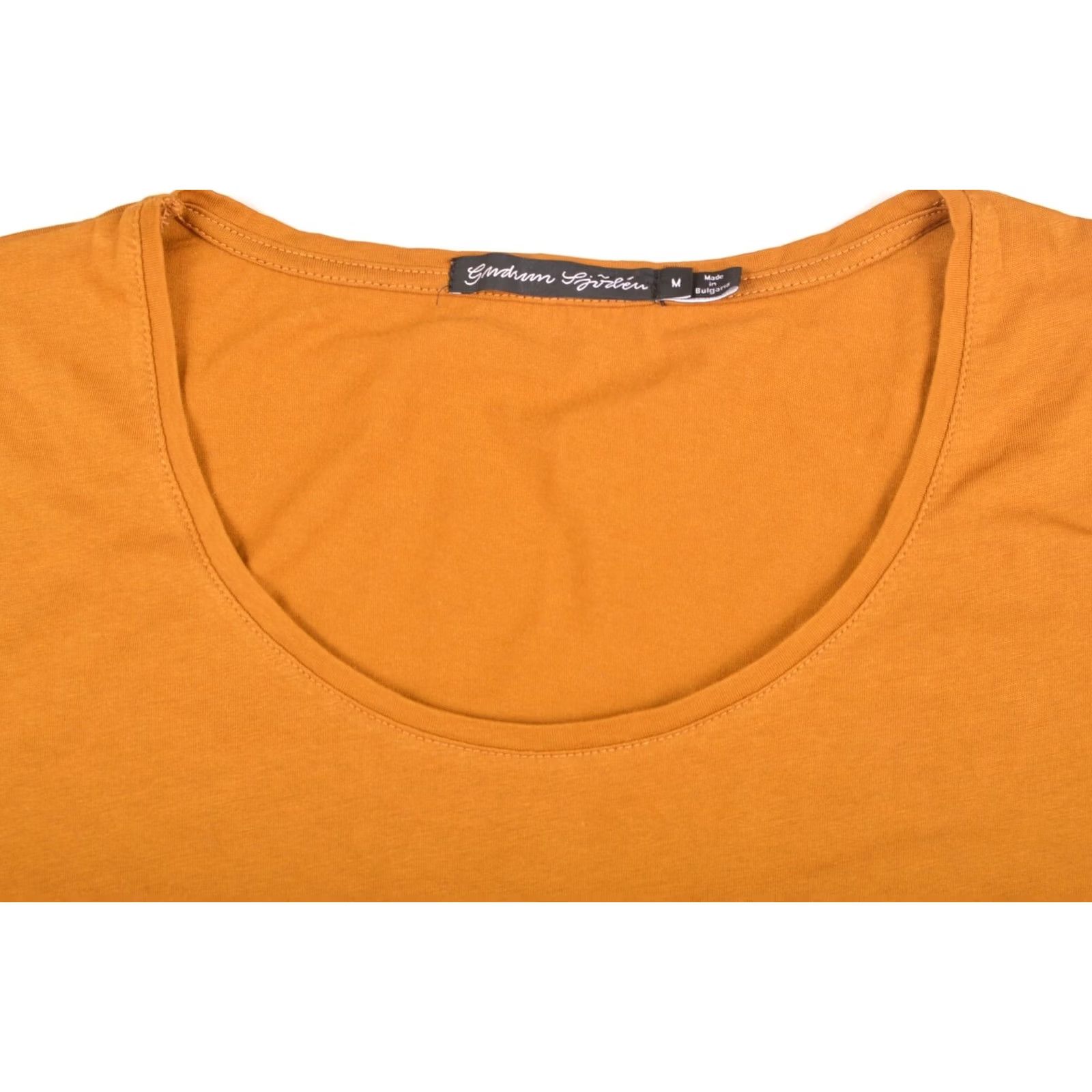 Vintage Gudrun Sjödén Gold Organic Cotton T-Shirt, Size M, Women, Made in Bulgaria, 100% Organic Cotton, Shirt, Size M, Gold, Gudrun Sjödén Size M / US 6-8 / IT 42-44 - 2 Thumbnail