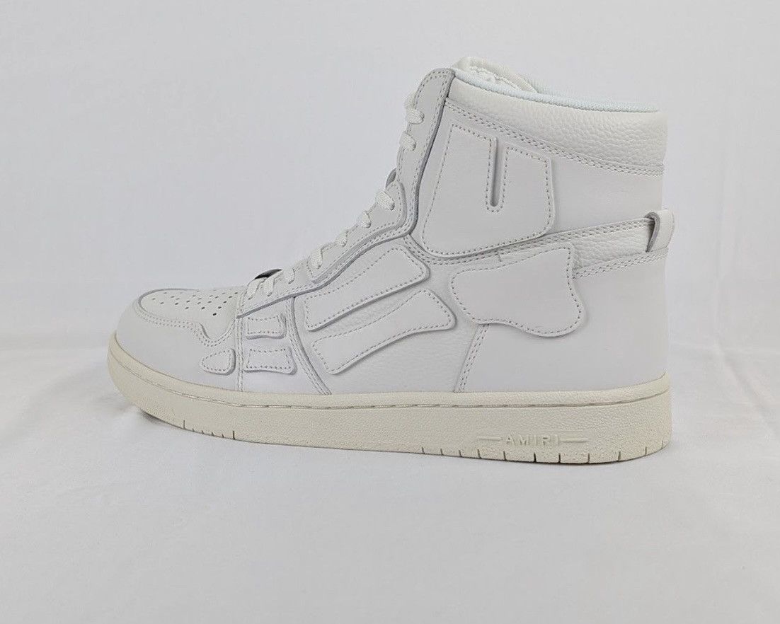 Amiri Skeleton Top High Sneakers in White Size US 11 / EU 44 - 4 Thumbnail