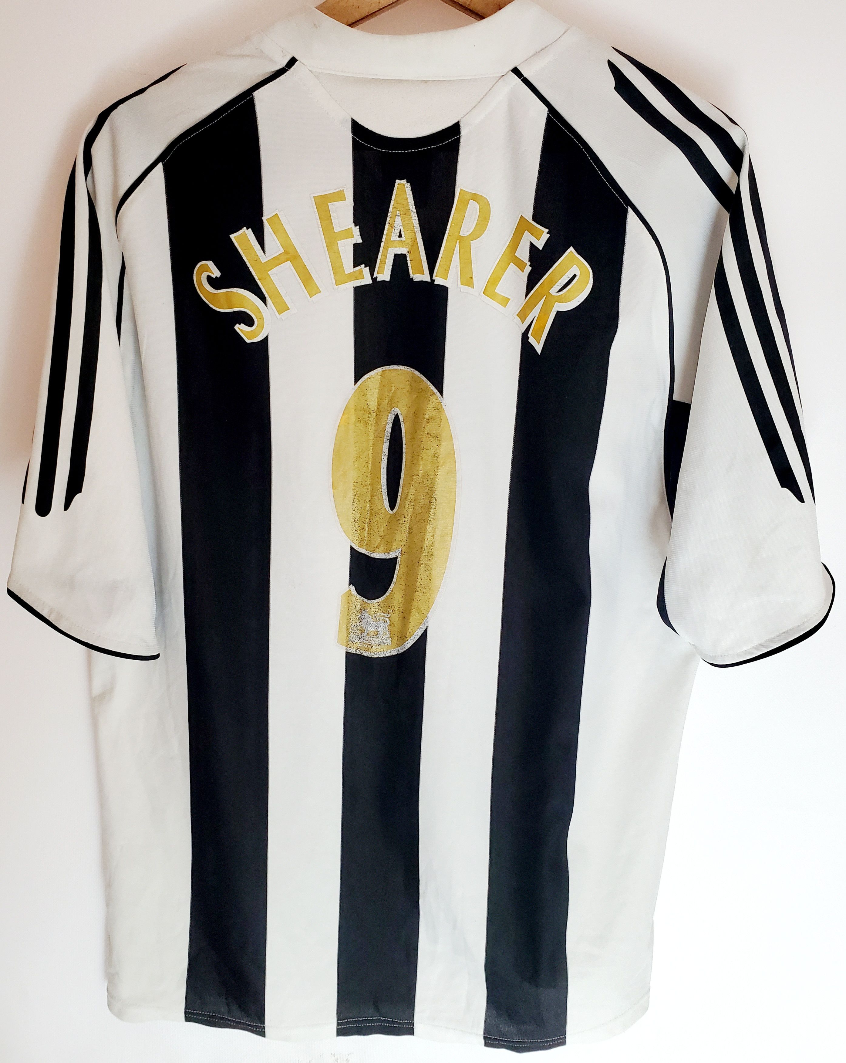 【新品】Newcastle United SHEARER 9 シャツ 9 SHEARER NEWCASTLE UNITED FC 1995-97 HOME SHIRT ADIDAS JERSEY