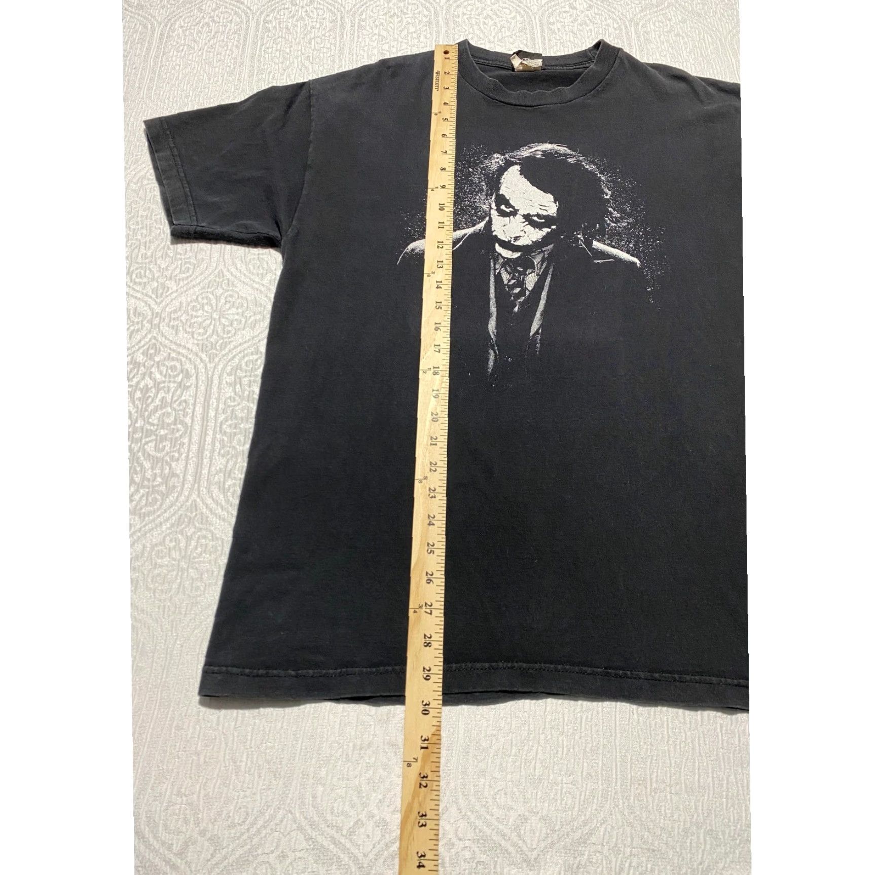 DC Comics The Dark Knight Joker T Shirt Mens Large Black Heath Ledger Alstyle DC Comics Size US L / EU 52-54 / 3 - 3 Thumbnail