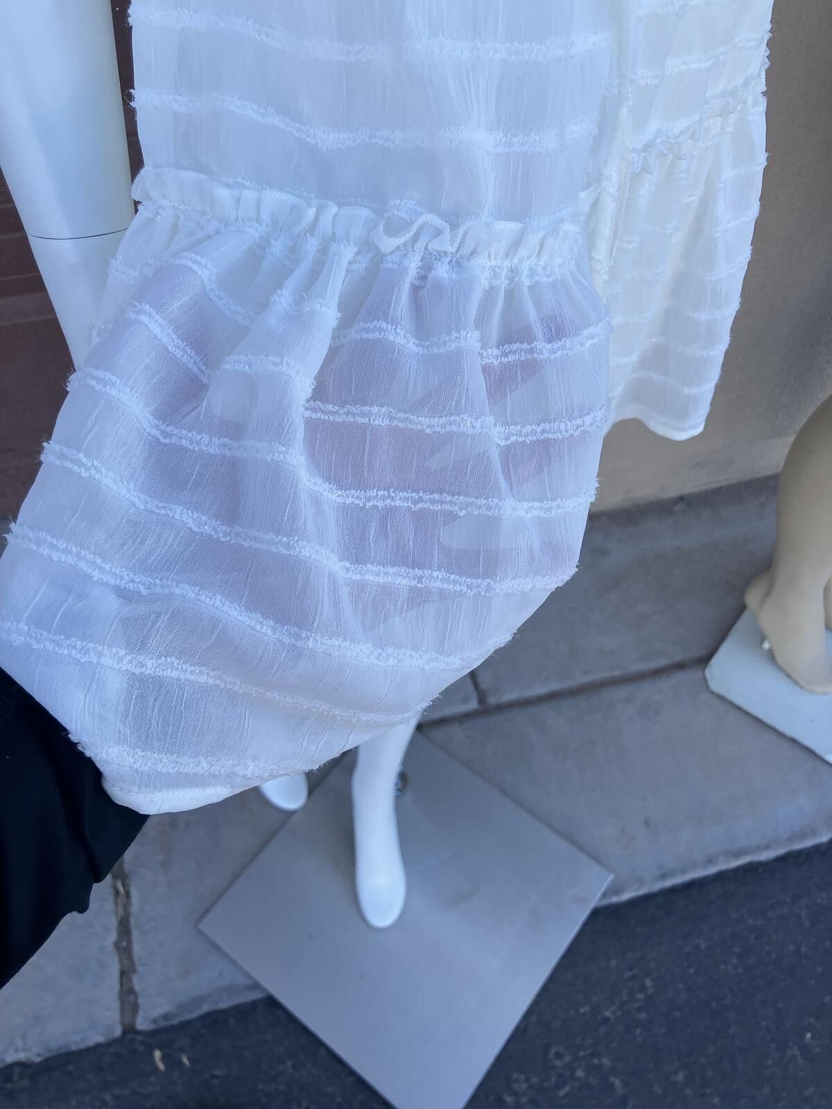 Other NWT Miken Swim White Short Sleeve Dress, Size Large Size L / US 10 / IT 46 - 10 Thumbnail