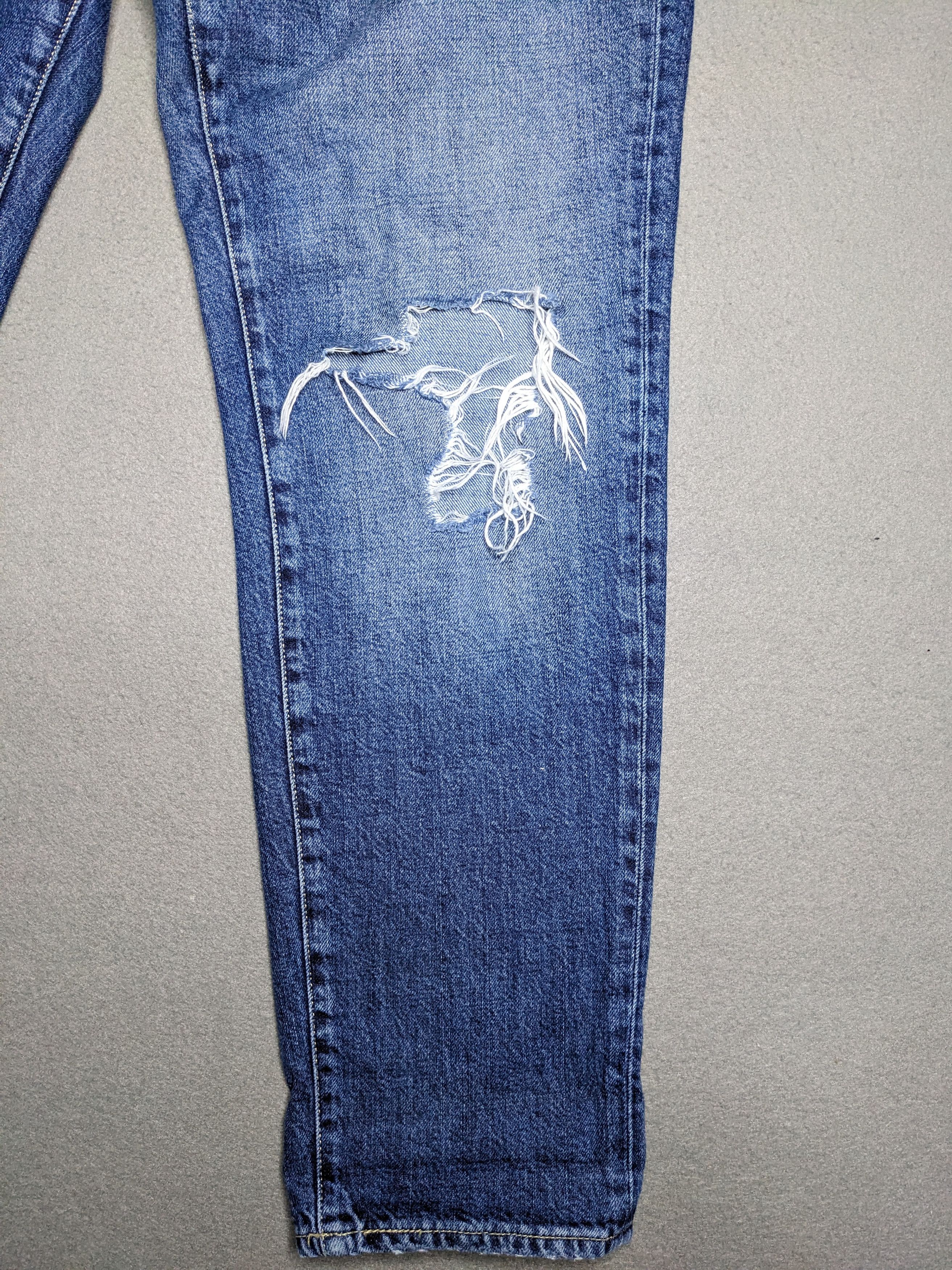 Allsaints All Saints Amy Girlfriend Jeans 33x28 Distressed Straight Size 33" - 2 Thumbnail