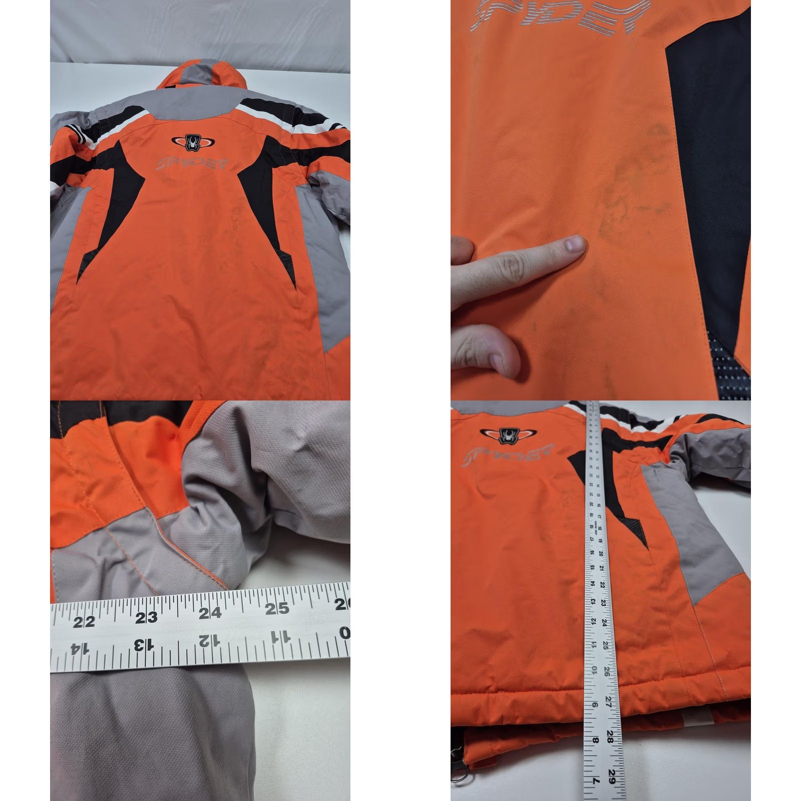 Spyder VTG Spyder Dermizax EV X-Static Insulation Ski Jacket Mens XL 20,000mm Orange Size US XL / EU 56 / 4 - 9 Thumbnail