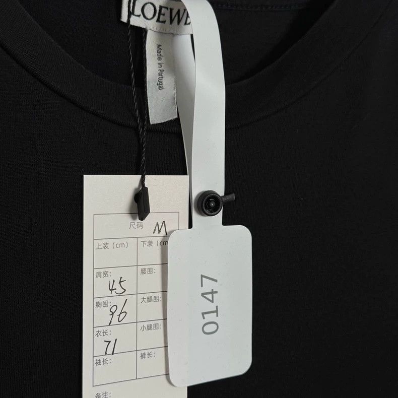 Loewe LOEWE Black flower letter logo short sleeve Size M / US 6-8 / IT 42-44 - 3 Thumbnail