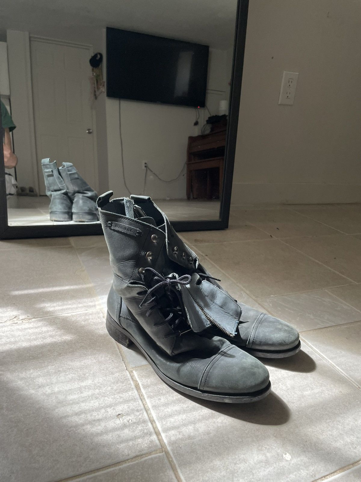 Diesel vintage diesel side-zip boots Size US 9 / EU 42 - 4 Thumbnail