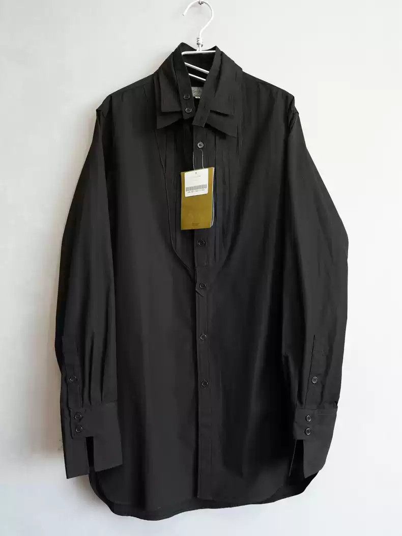 Yohji Yamamoto 22AW oversized bow tie runway shirt Shirts Button Ups