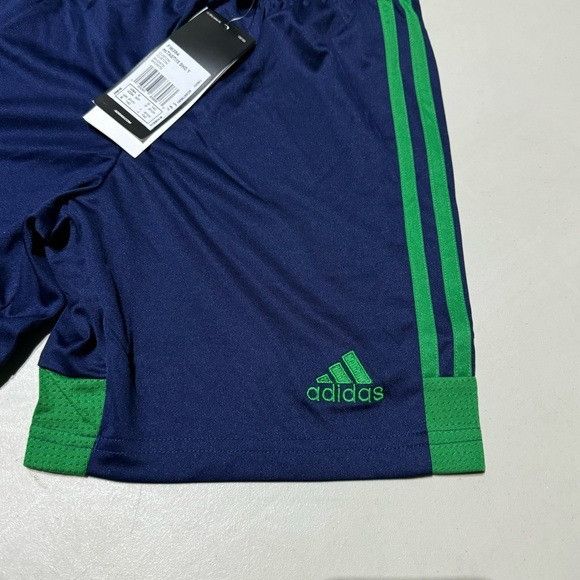 Adidas NWT ADIDAS CUTOM BLUE/GREEN AREOREADY AHTLETIC SHORTS SZ SMA Size US 28 / EU 44 - 3 Thumbnail