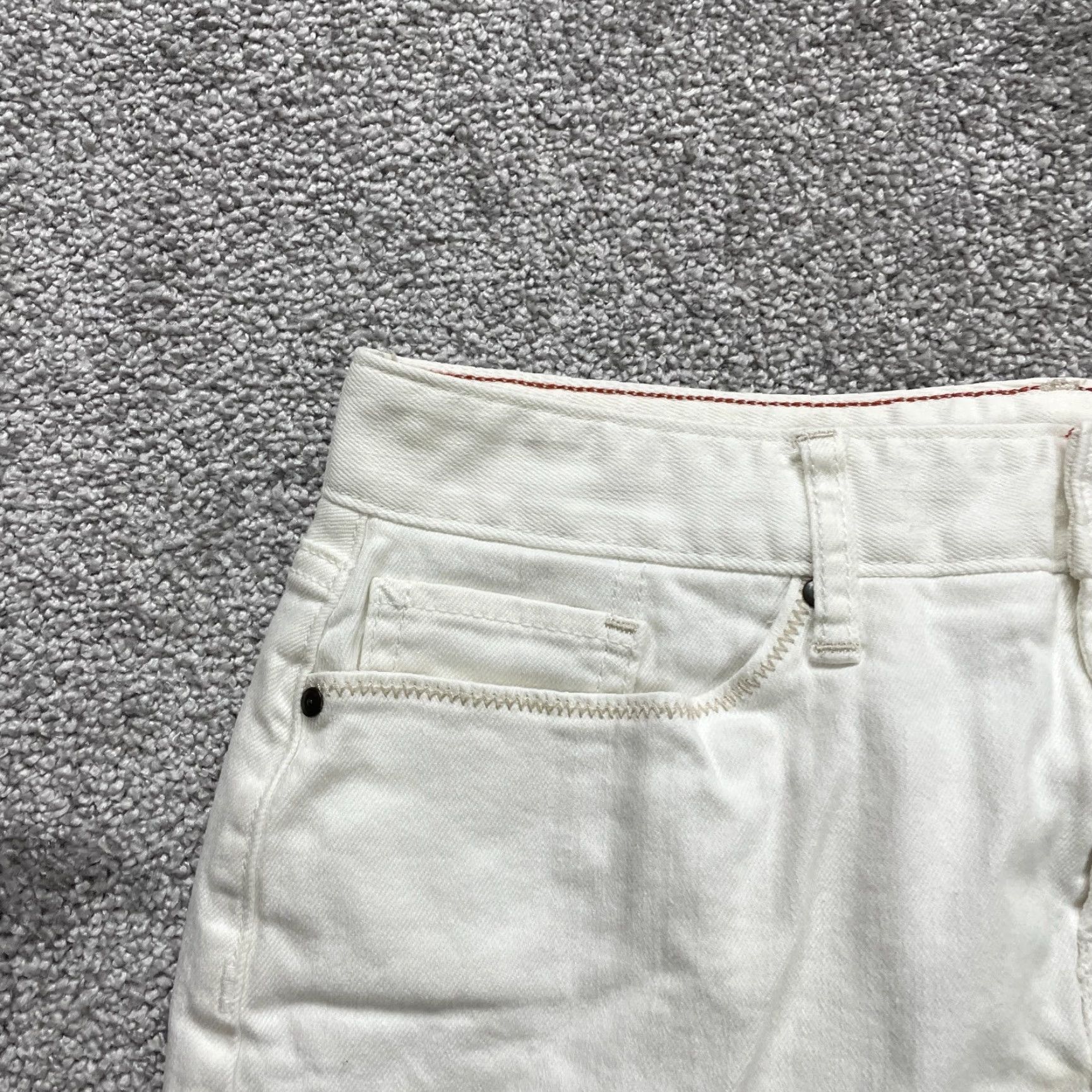 Eddie Bauer Eddie Bauer Denim Mini Skirt Womens 2 Short White Casual Cotton Spandex Pockets 90s Theme Mens? Wait Size 26" / US 2 / IT 38 - 3 Thumbnail