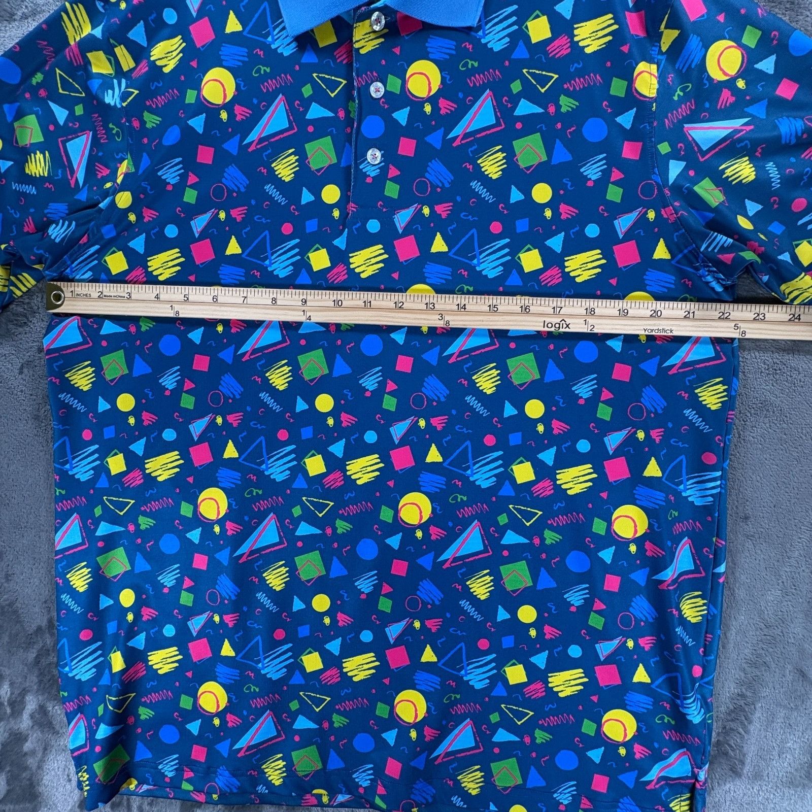 Other Roadies Polo Shirts Lot of 2 Men M Retro 80s 90s Print Golf Size US M / EU 48-50 / 2 - 7 Thumbnail