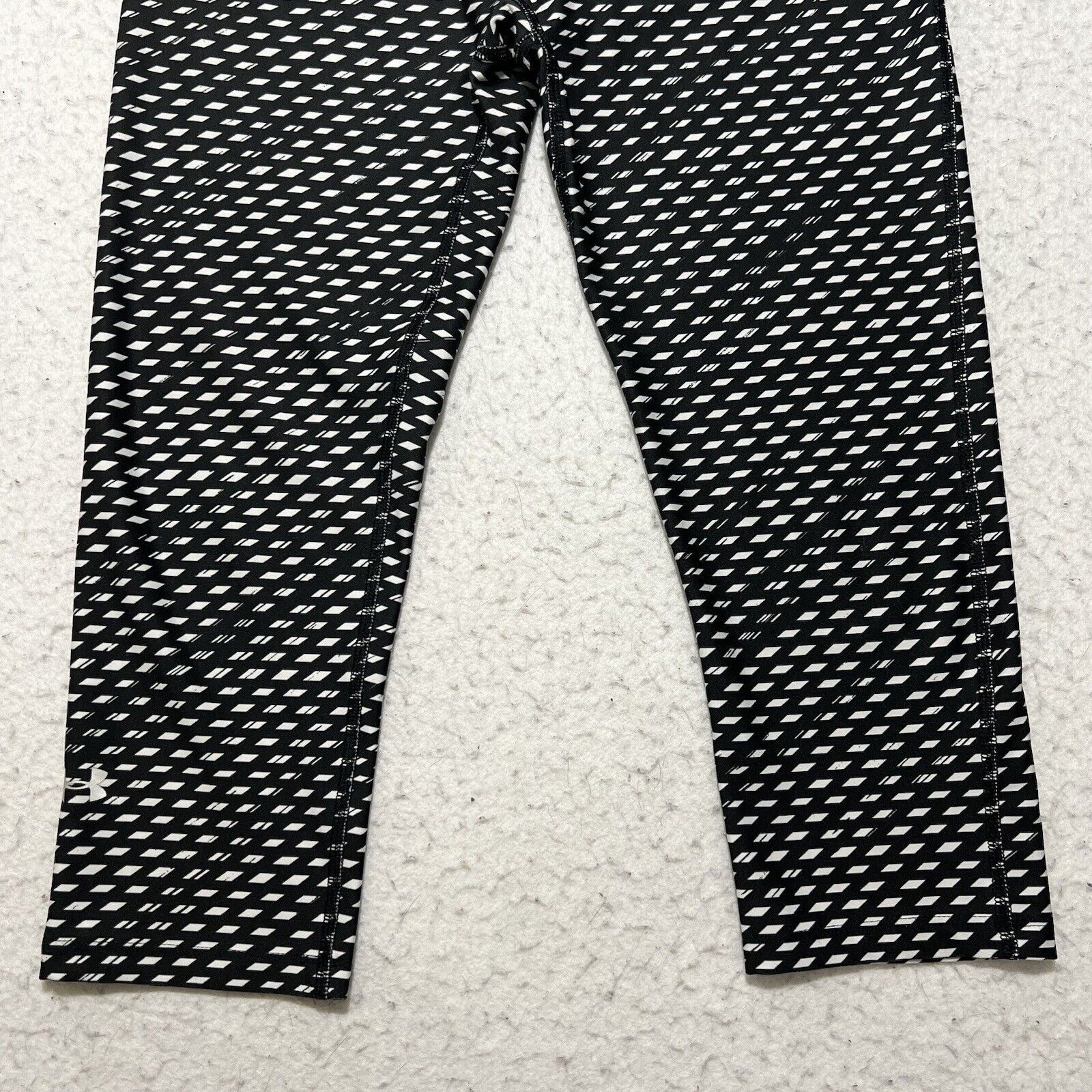 Under Armour Under Armour Medium Compression Capri Leggings Black White Size 30" / US 8 / IT 44 - 3 Thumbnail