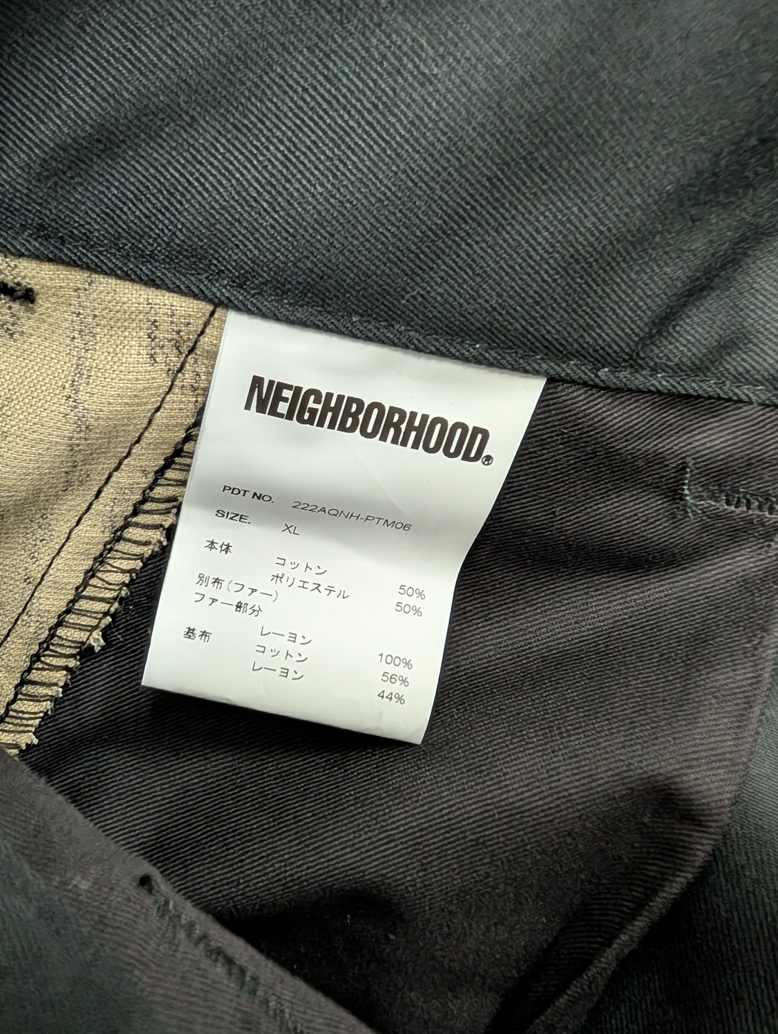 Neighborhood Black Chino With Animal Print Furry Trimming Details Size US 36 / EU 52 - 5 Thumbnail