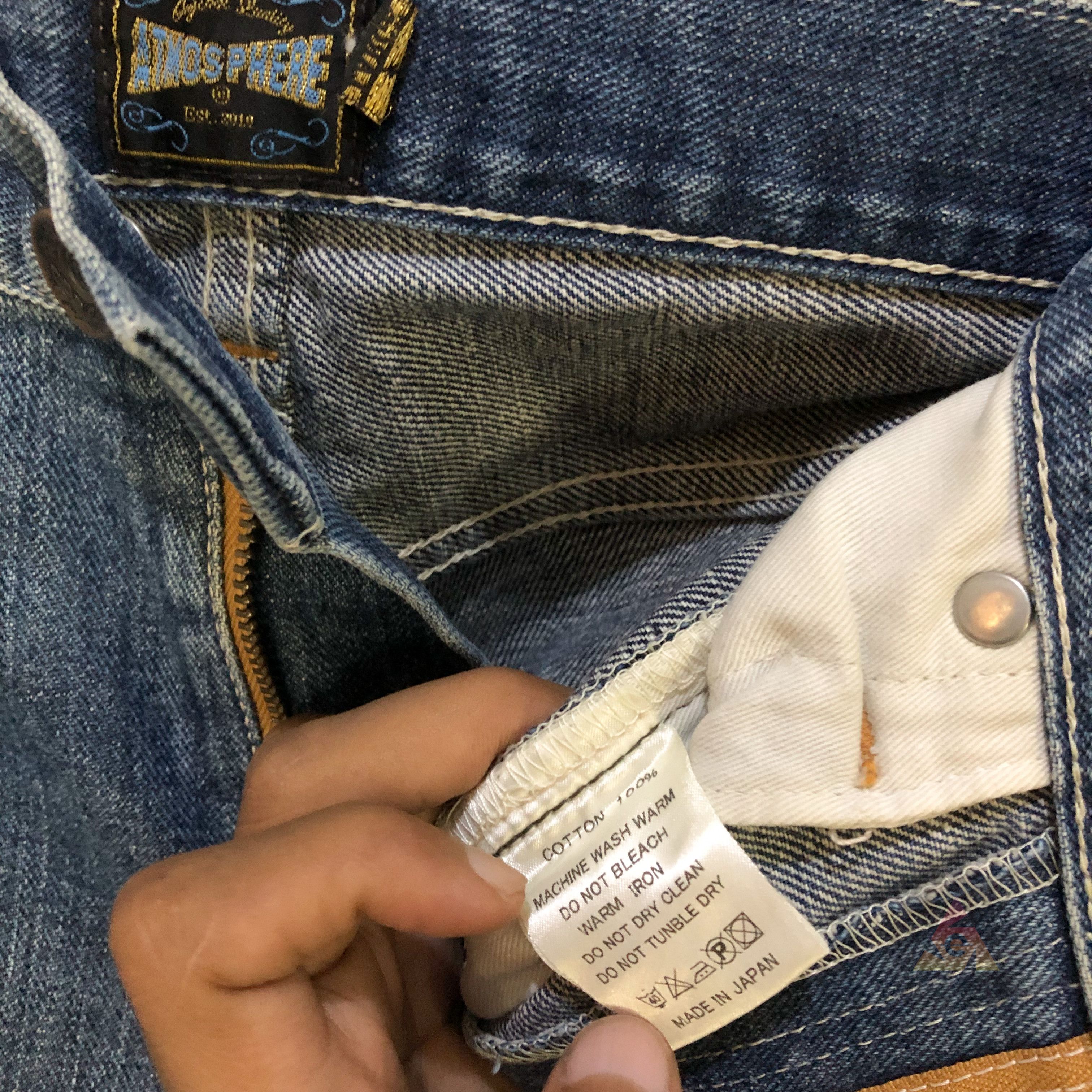Japanese Brand × atmos Vintage Atmos Phere Denim Jeans 2010 Y2K Size US 29 - 7 Thumbnail