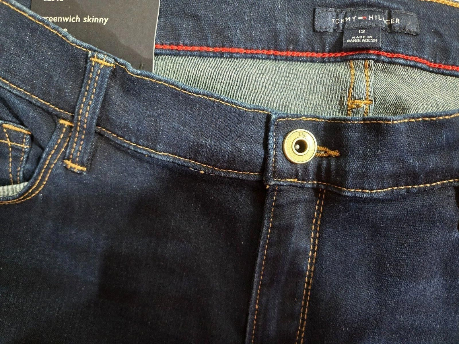 Tommy Hilfiger Women's Tommy Hilfiger Denim Skinny Midrise Stretch NWT 12 Size 34" / US 12 / IT 48 - 3 Thumbnail