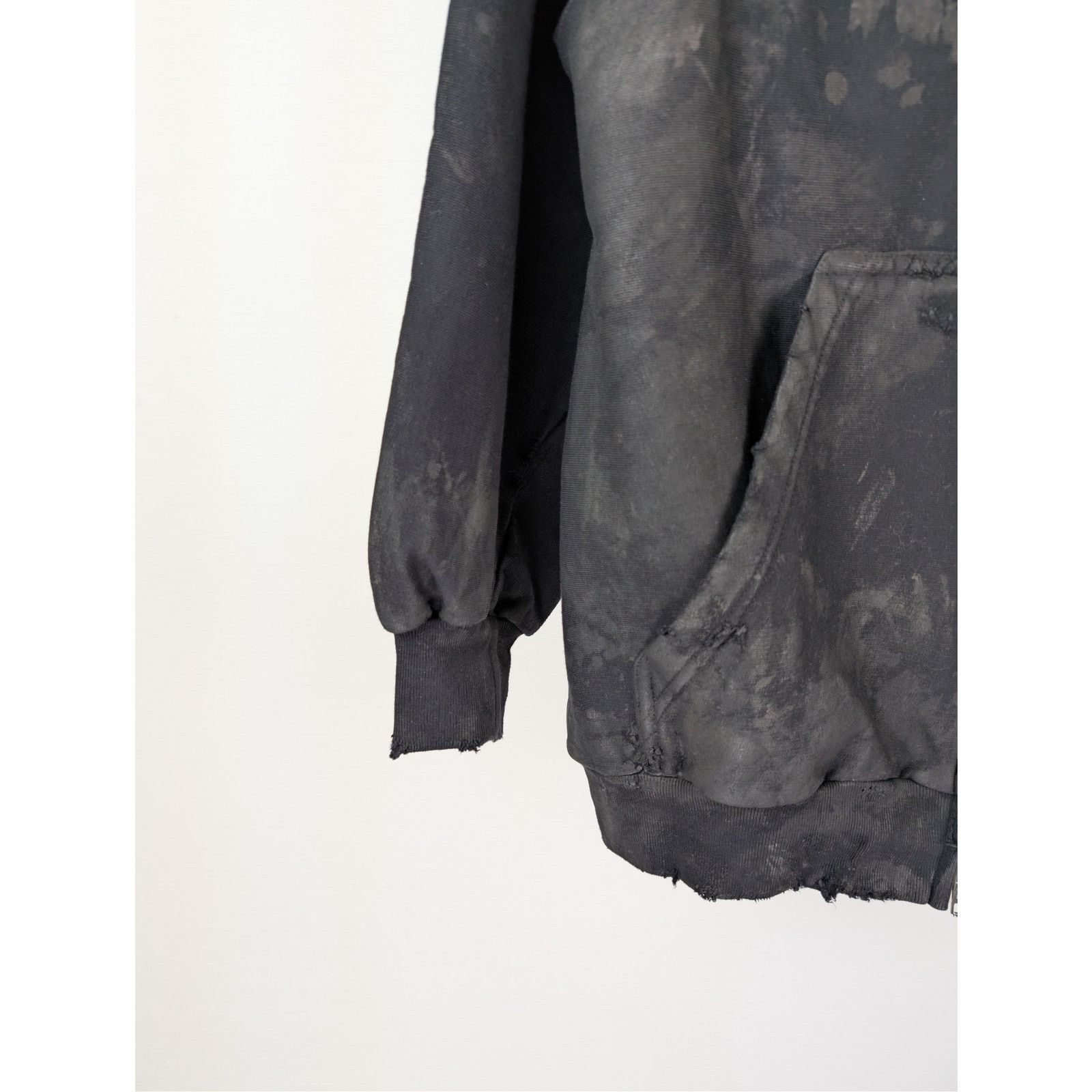 Balenciaga o1rshd1 Small Fit Zip up Hoodie in Black/White/Red Size US S / EU 44-46 / 1 - 6 Thumbnail