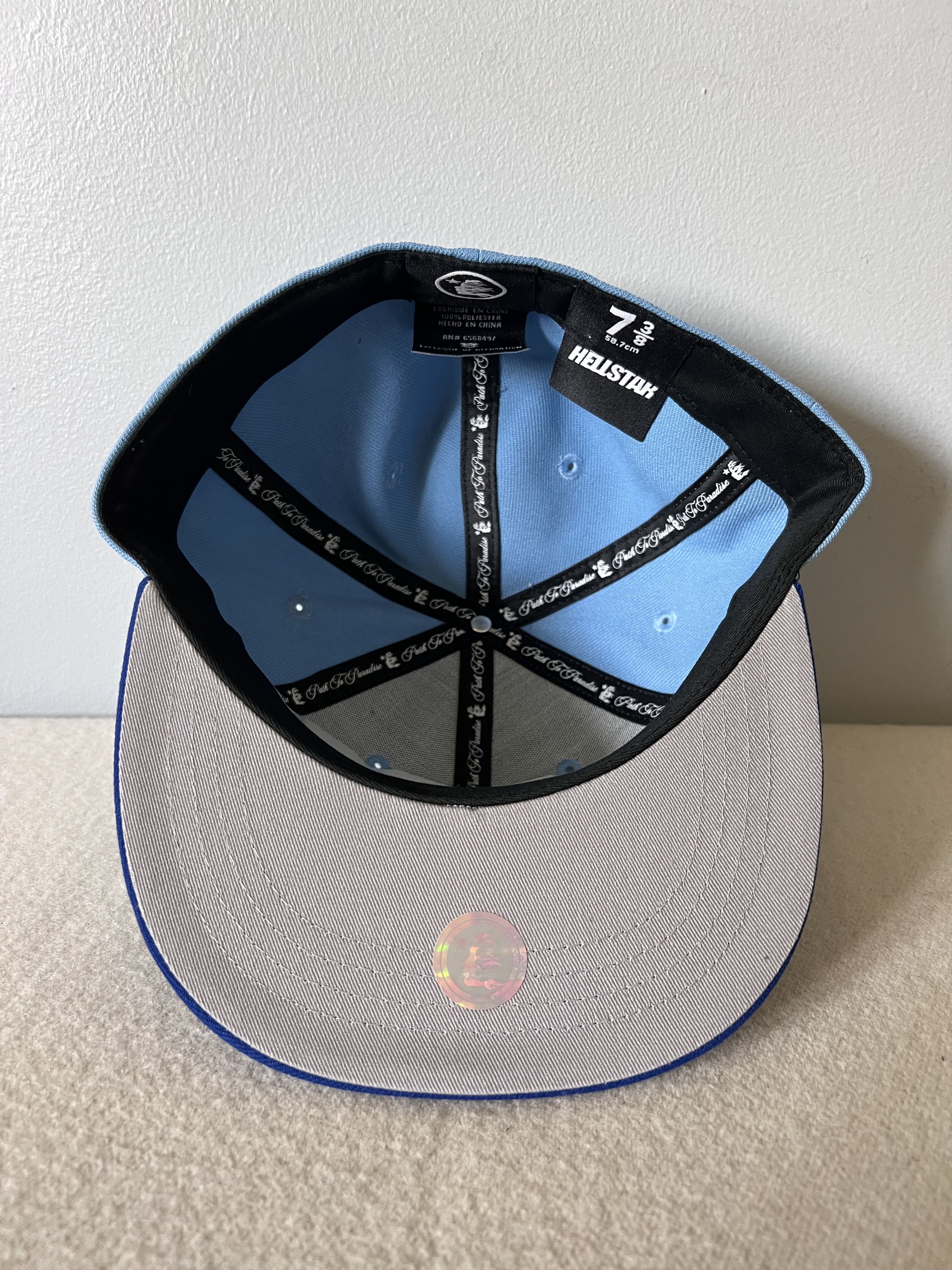 HELLSTAR 7 3/8 Hellstar OG Logo Fitted Hat in Blue Size ONE SIZE - 5 Thumbnail