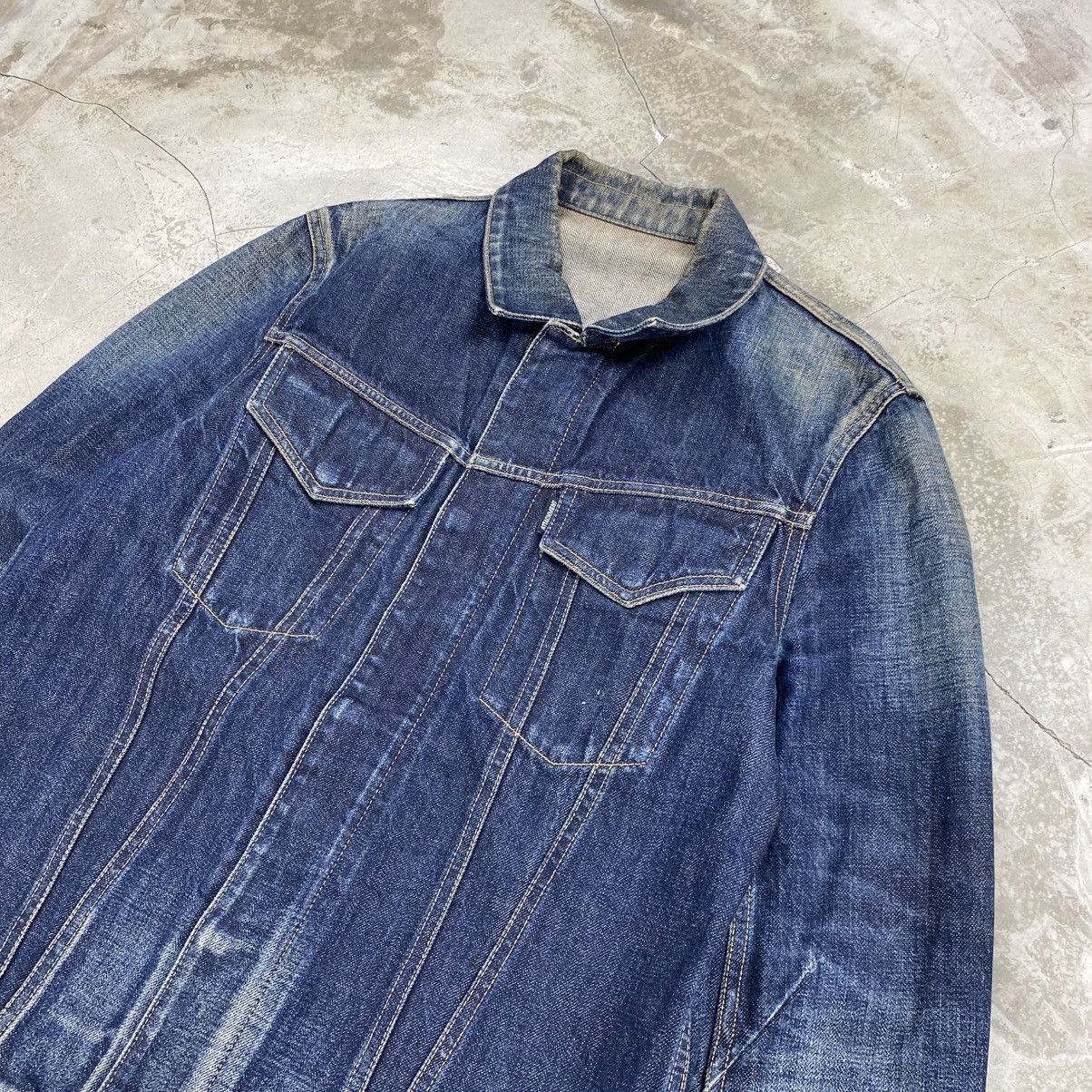 Attachment (SAMPLE) by Kazuyuki Kumagai Blue Faded Denim Jacket Size US M / EU 48-50 / 2 - 2 Thumbnail