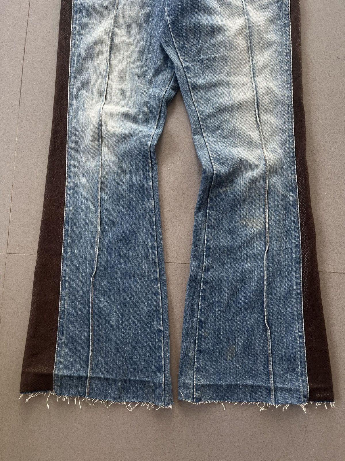 If Six Was Nine × Le Grande Bleu (L.G.B.) × Yasuyuki Ishii JAPANESE FLARE BOOTCUT PANTS MORGAN HOMME SNAKE LEATHER Size US 30 / EU 46 - 8 Thumbnail