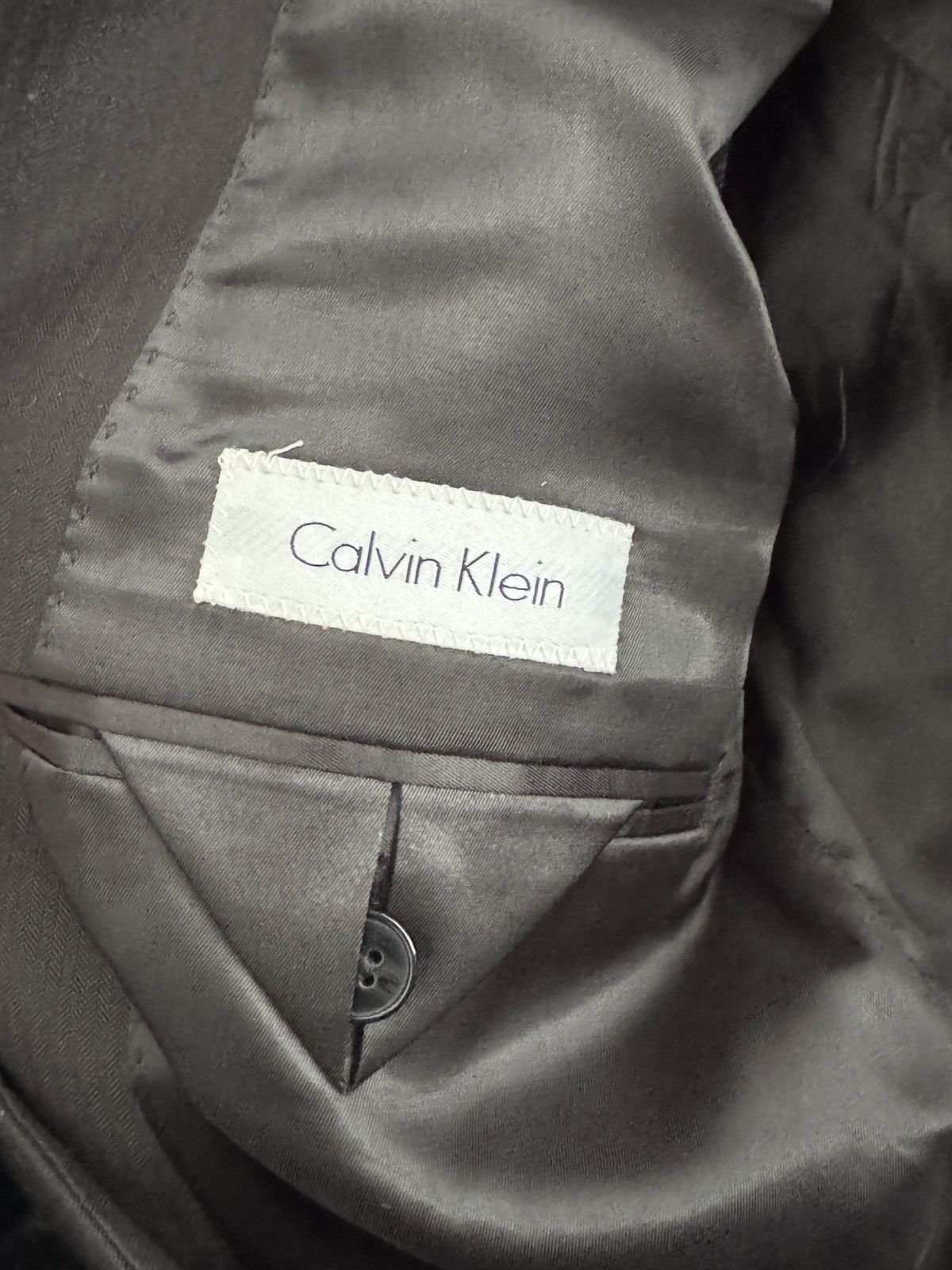 Calvin Klein Black Pinstripe Calvin Klein blazer Size 38R - 3 Thumbnail