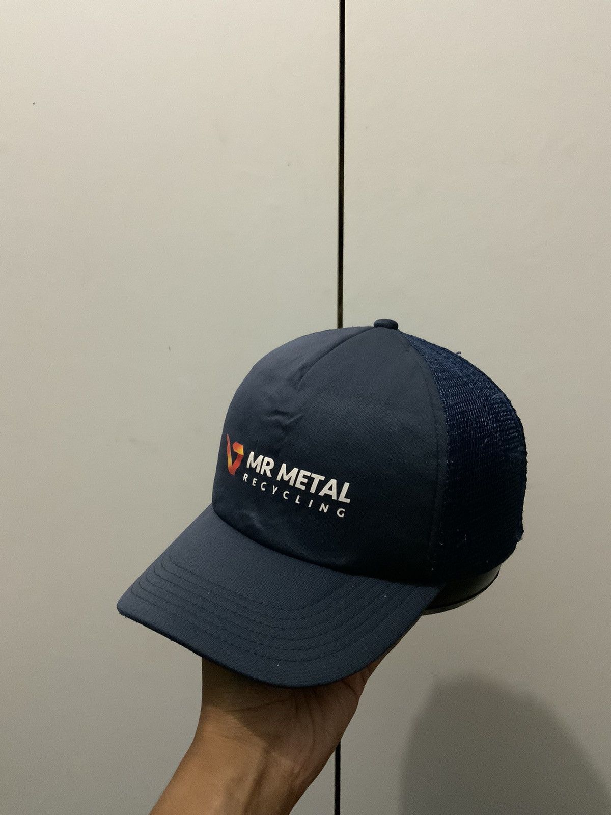 Japanese Brand Mr Metal Recycling Indigo Trucker Hat Size ONE SIZE - 2 Thumbnail