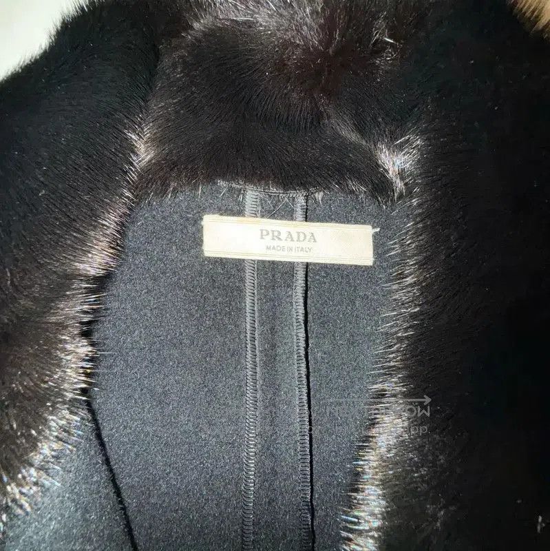 Prada Prada Black Women's Cardigan with Fur Trim. Size M / US 6-8 / IT 42-44 - 4 Thumbnail