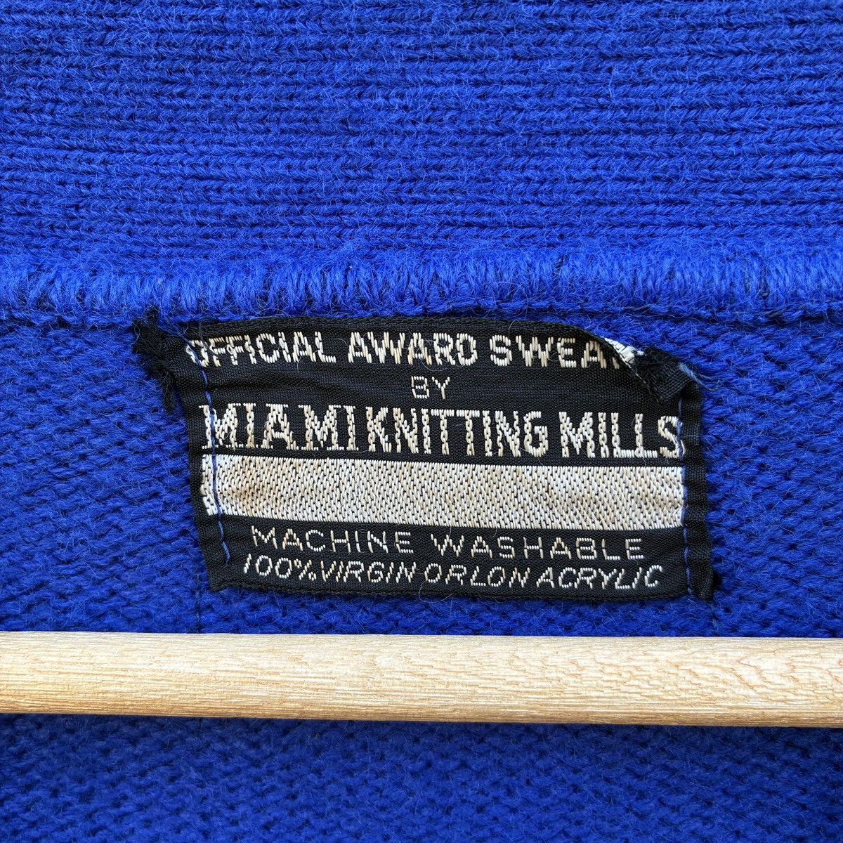 Other Miami Knitting Mills Varsity Letterman Cardigan Patch L Size US M / EU 48-50 / 2 - 6 Thumbnail