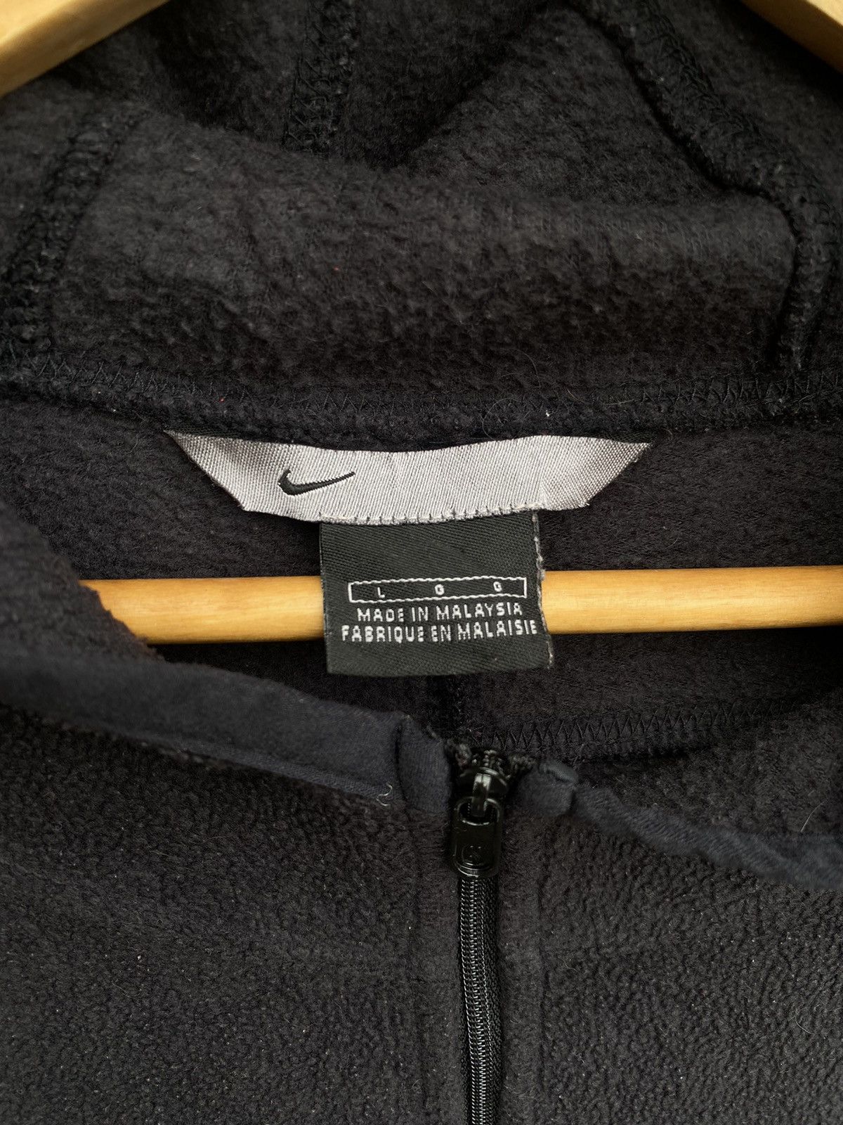Nike ❗️Oversizes ❗️ Vintage 90s Nike Half Zip Black Fleece Hoodie Size US XXL / EU 58 / 5 - 9 Thumbnail