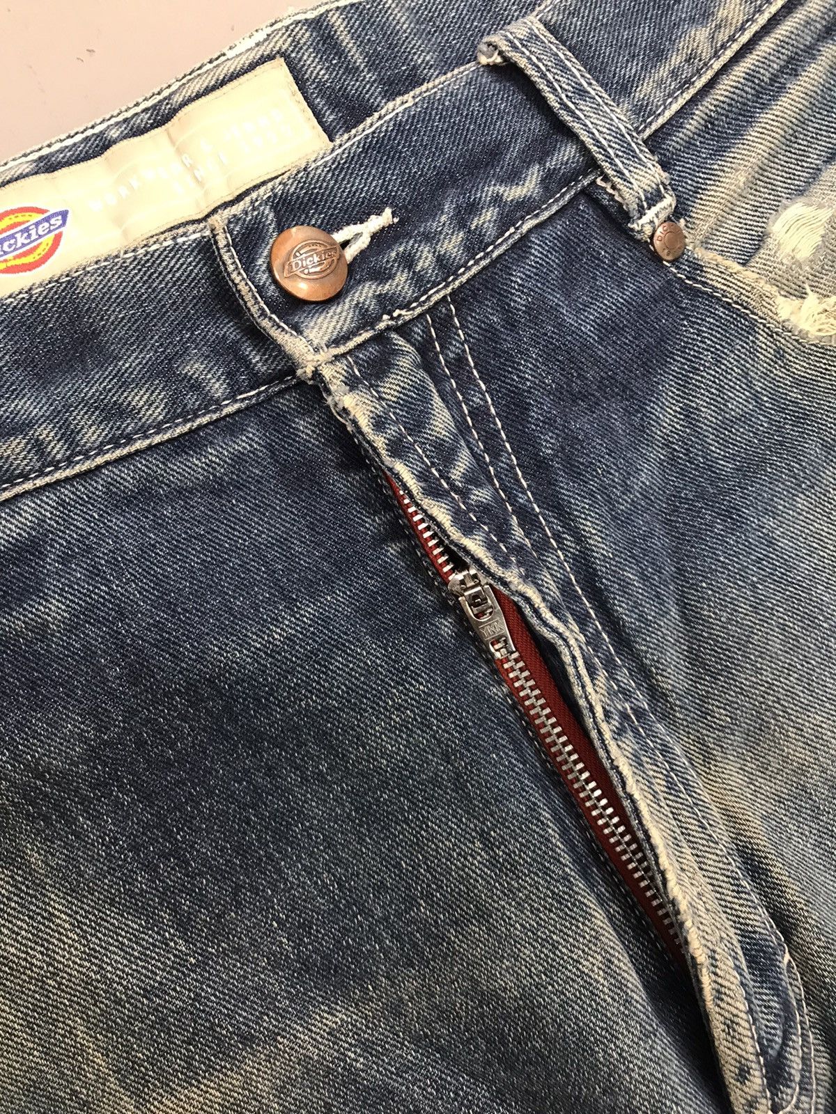 Dickies × Vintage Vintage Dickies logo embroidered big daddy distressed denim Size US 32 / EU 48 - 6 Thumbnail