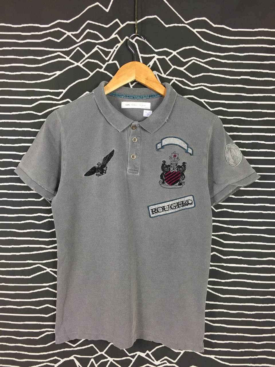 Ships Jet Blue SHIPS Jet Blue Patched Polo Tee Size US M / EU 48-50 / 2 - 2 Thumbnail