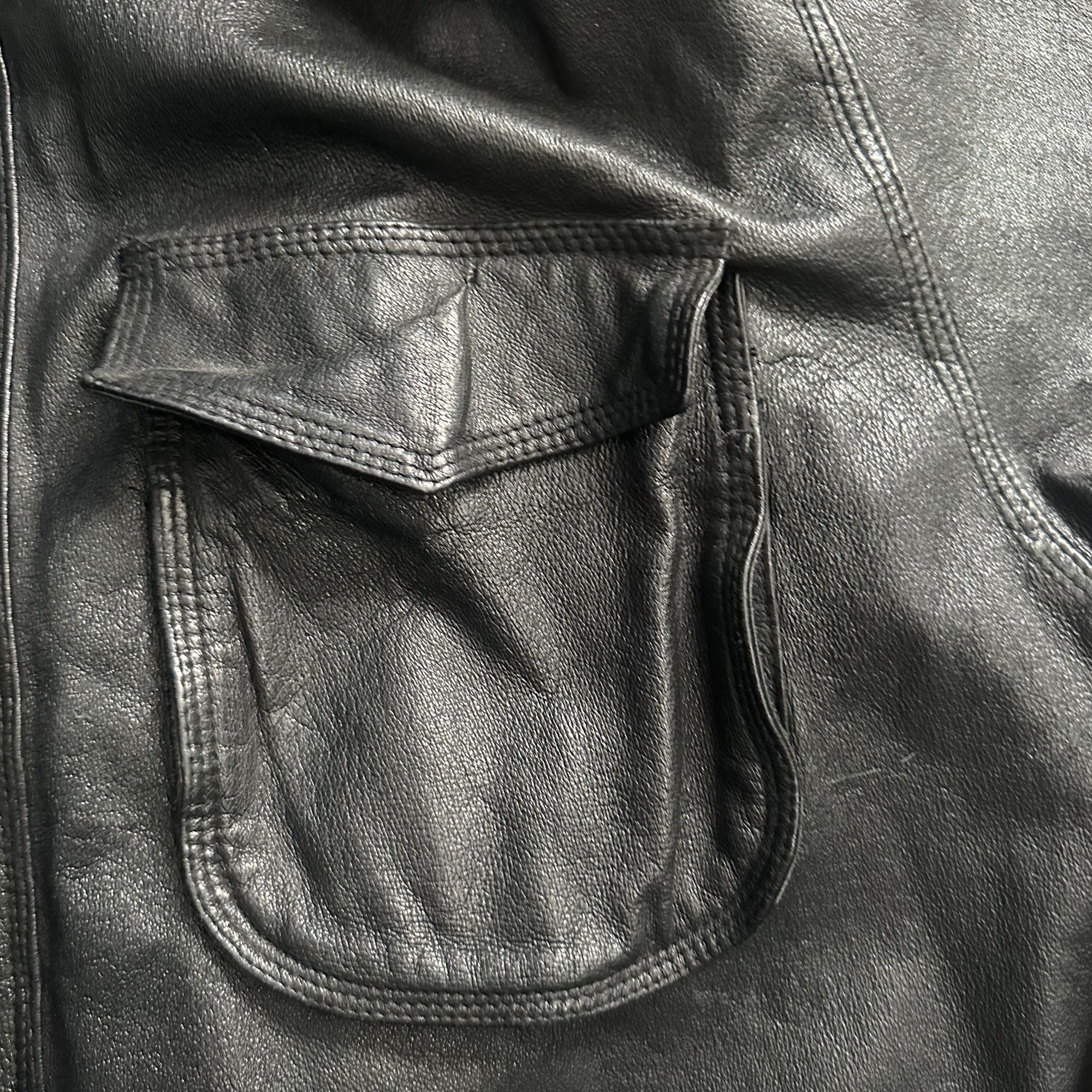 Genuine Leather Dual Control Vintage Distressed Fireman Clasp Leather Jacket Size US L / EU 52-54 / 3 - 4 Thumbnail